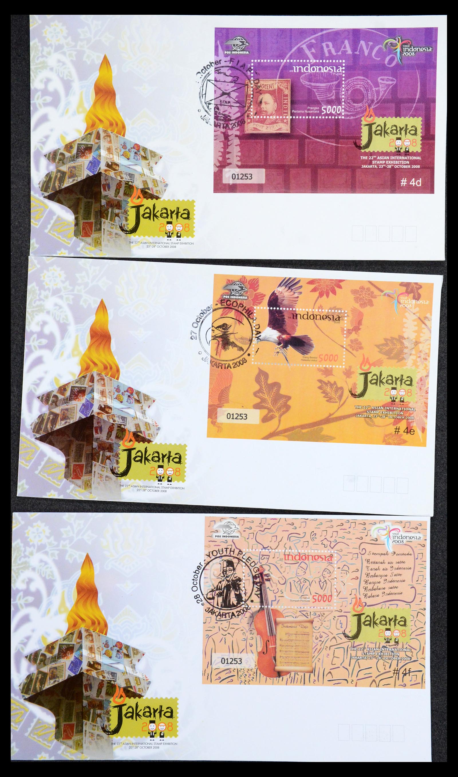 35822 085 - Stamp Collection 35822 Indonesia FDC's 1955-2016.