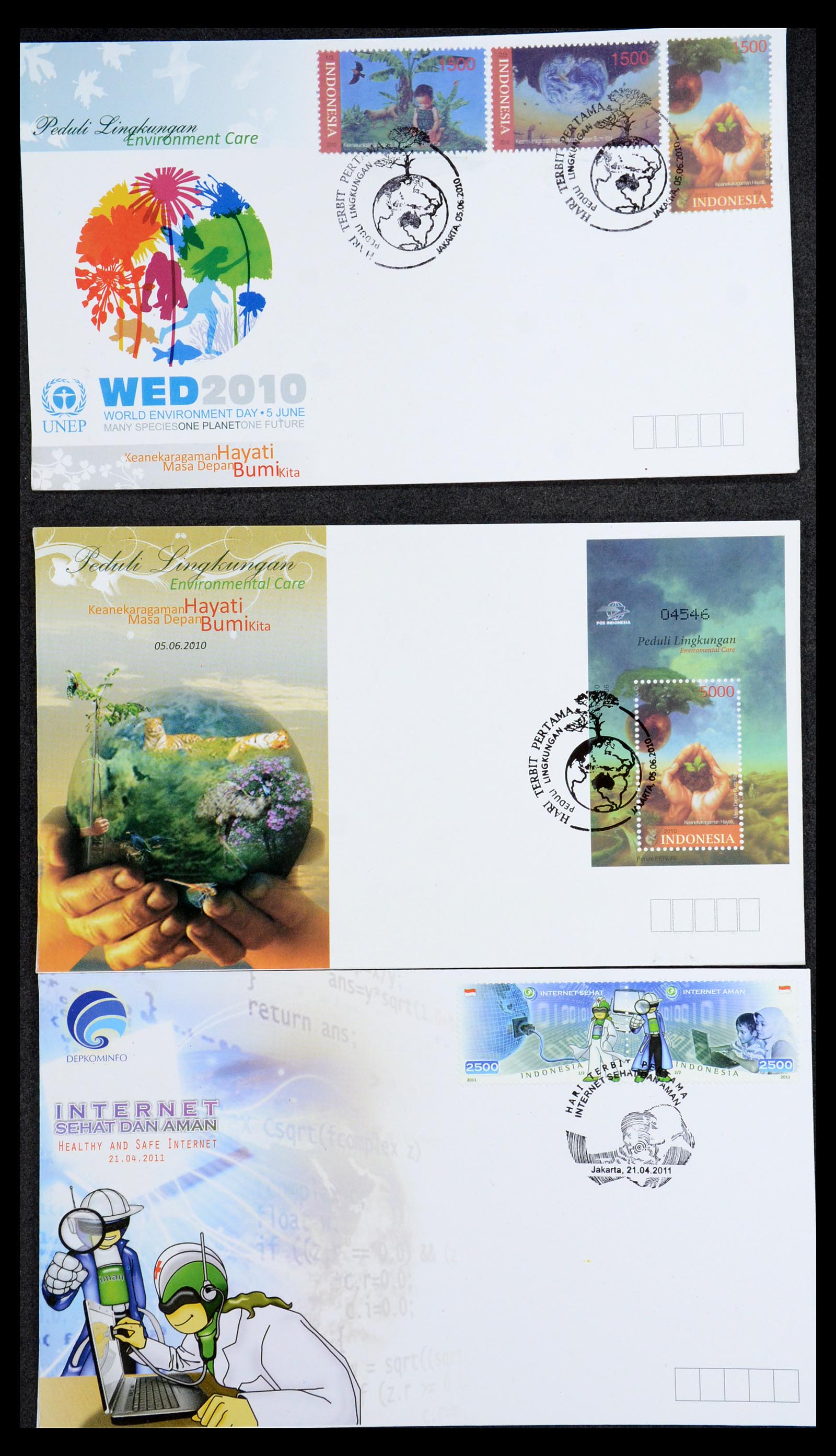 35822 087 - Stamp Collection 35822 Indonesia FDC's 1955-2016.