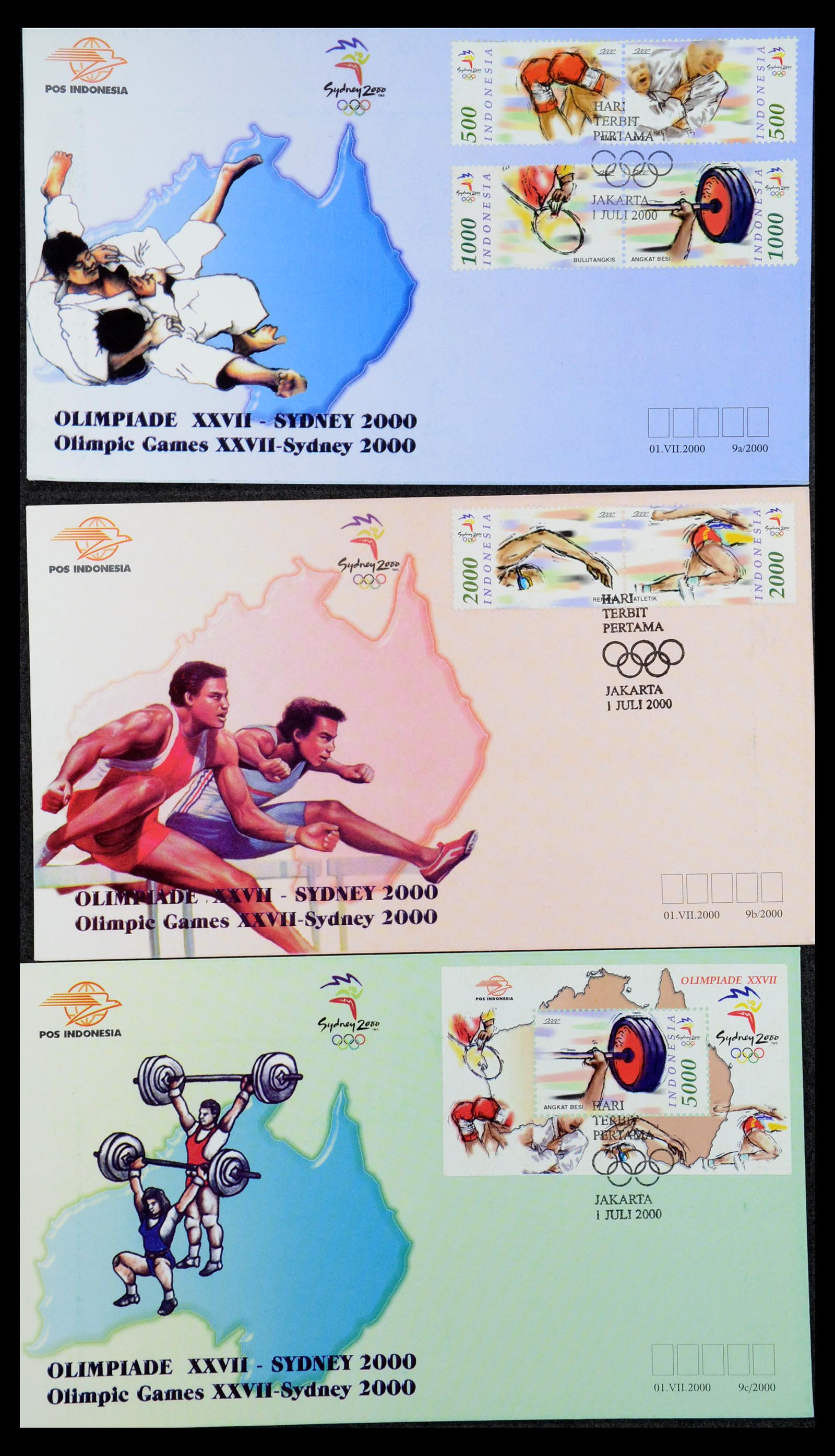 35822 089 - Stamp Collection 35822 Indonesia FDC's 1955-2016.