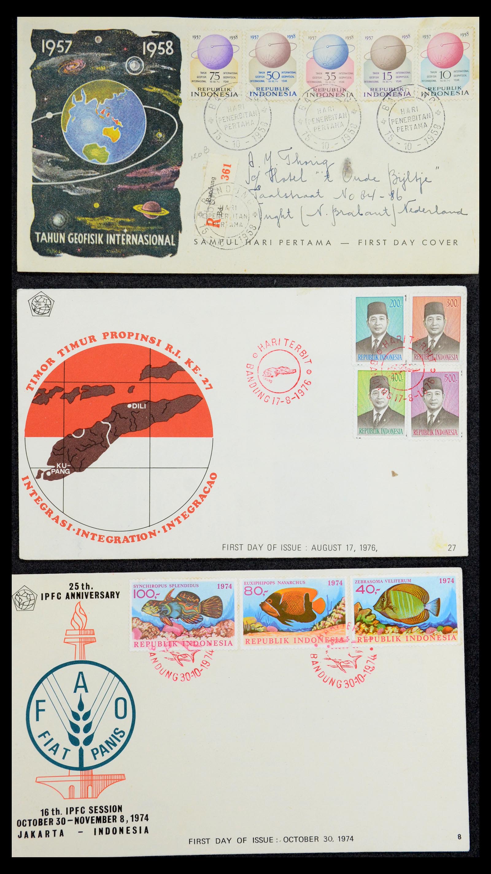 35822 163 - Stamp Collection 35822 Indonesia FDC's 1955-2016.