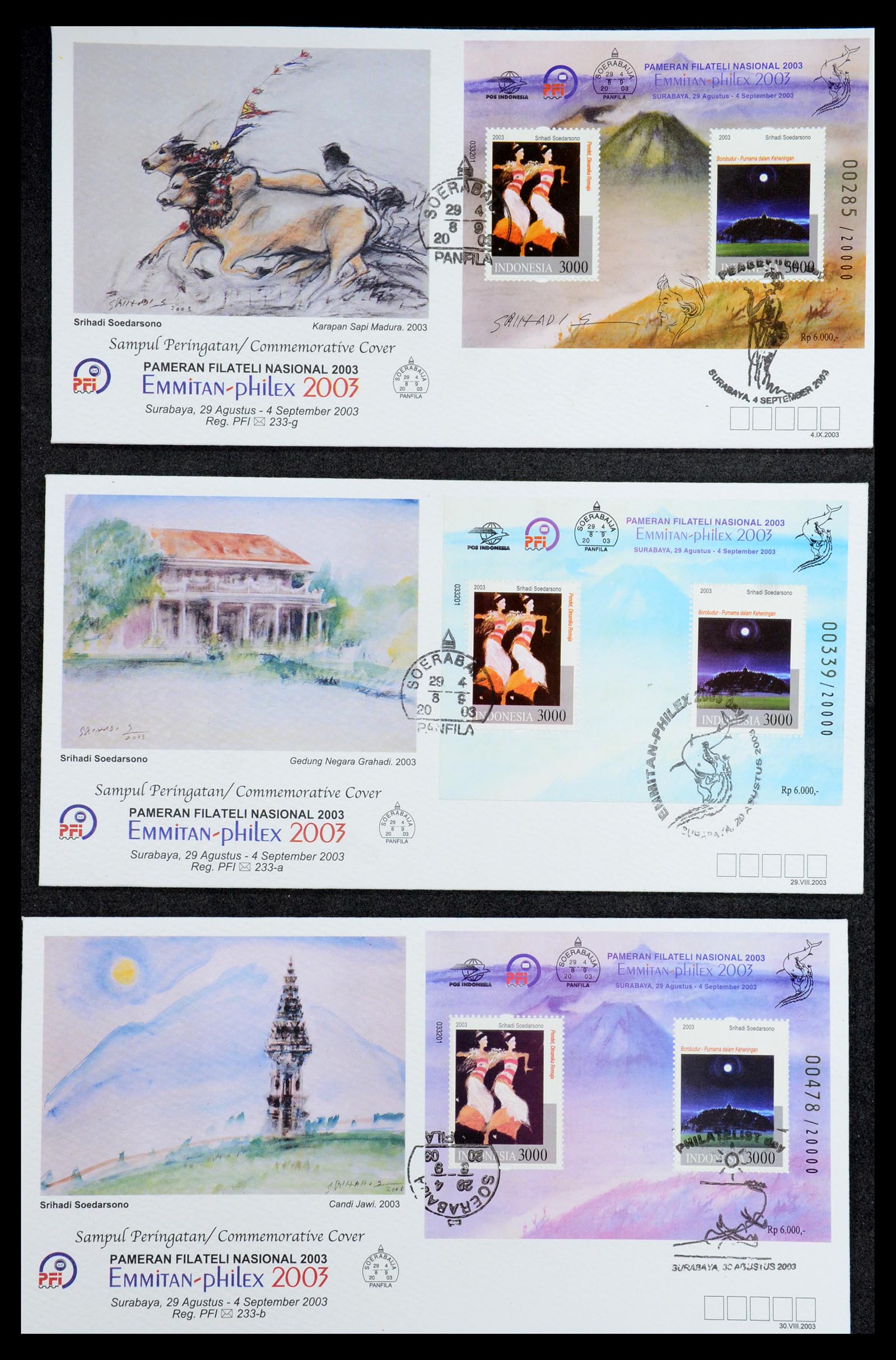 35822 165 - Stamp Collection 35822 Indonesia FDC's 1955-2016.