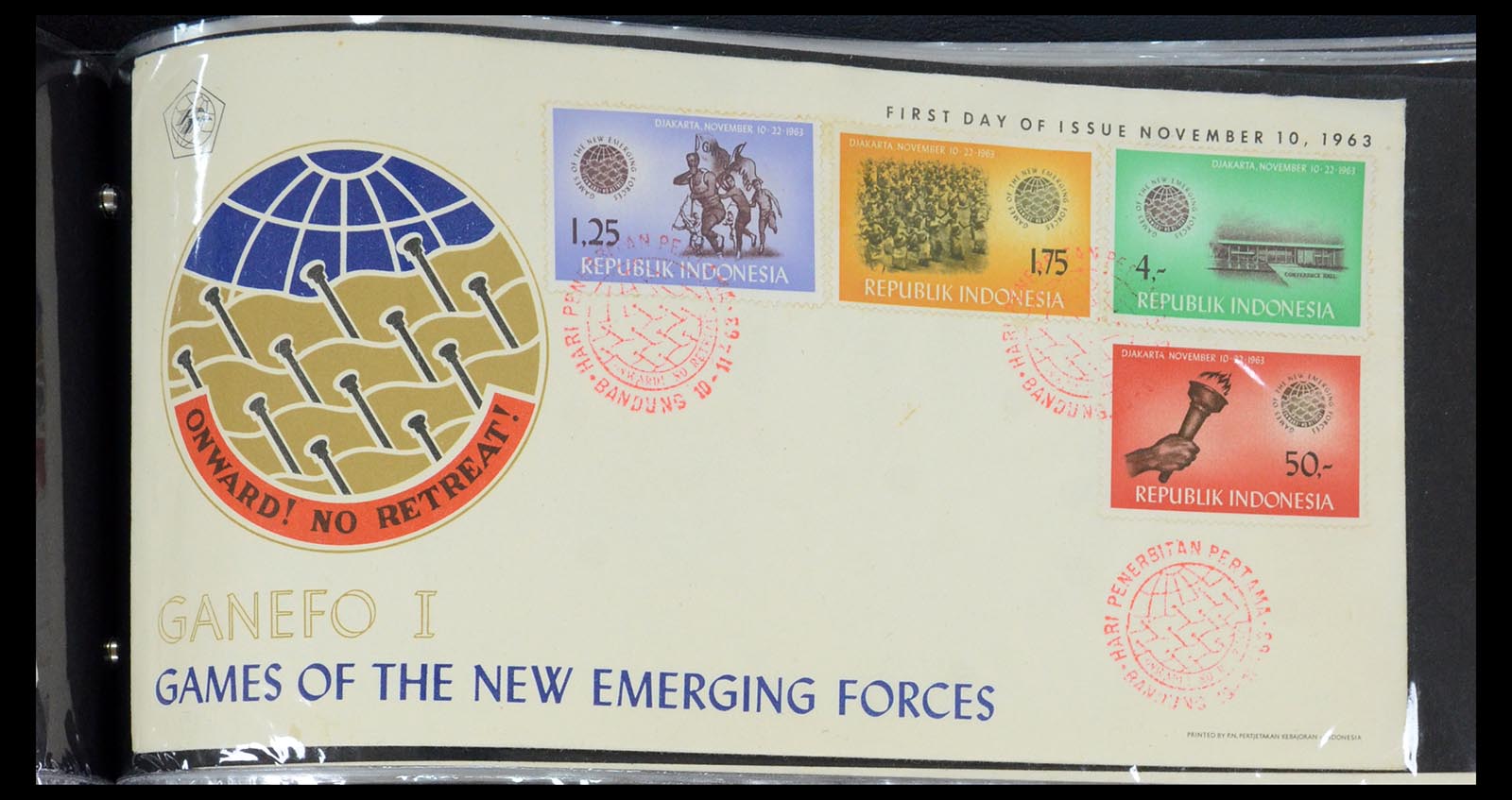 35822 209 - Postzegelverzameling 35822 Indonesië FDC's 1955-2016.