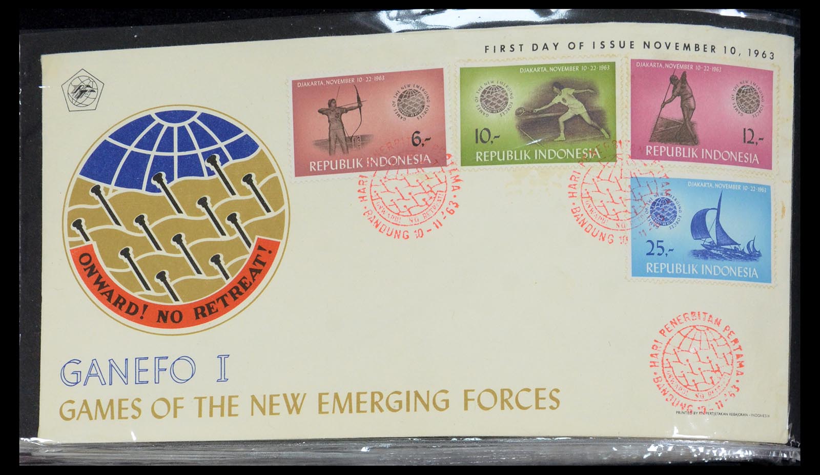 35822 210 - Postzegelverzameling 35822 Indonesië FDC's 1955-2016.
