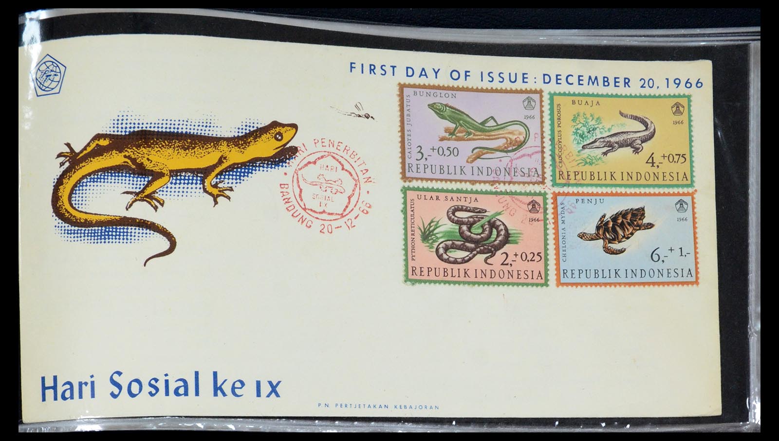 35822 211 - Postzegelverzameling 35822 Indonesië FDC's 1955-2016.