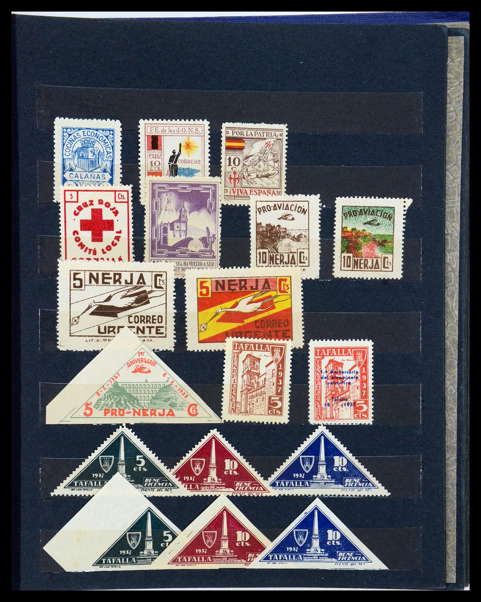 35824 007 - Stamp Collection 35824 Spanish civil war and local issues 1936-1937.