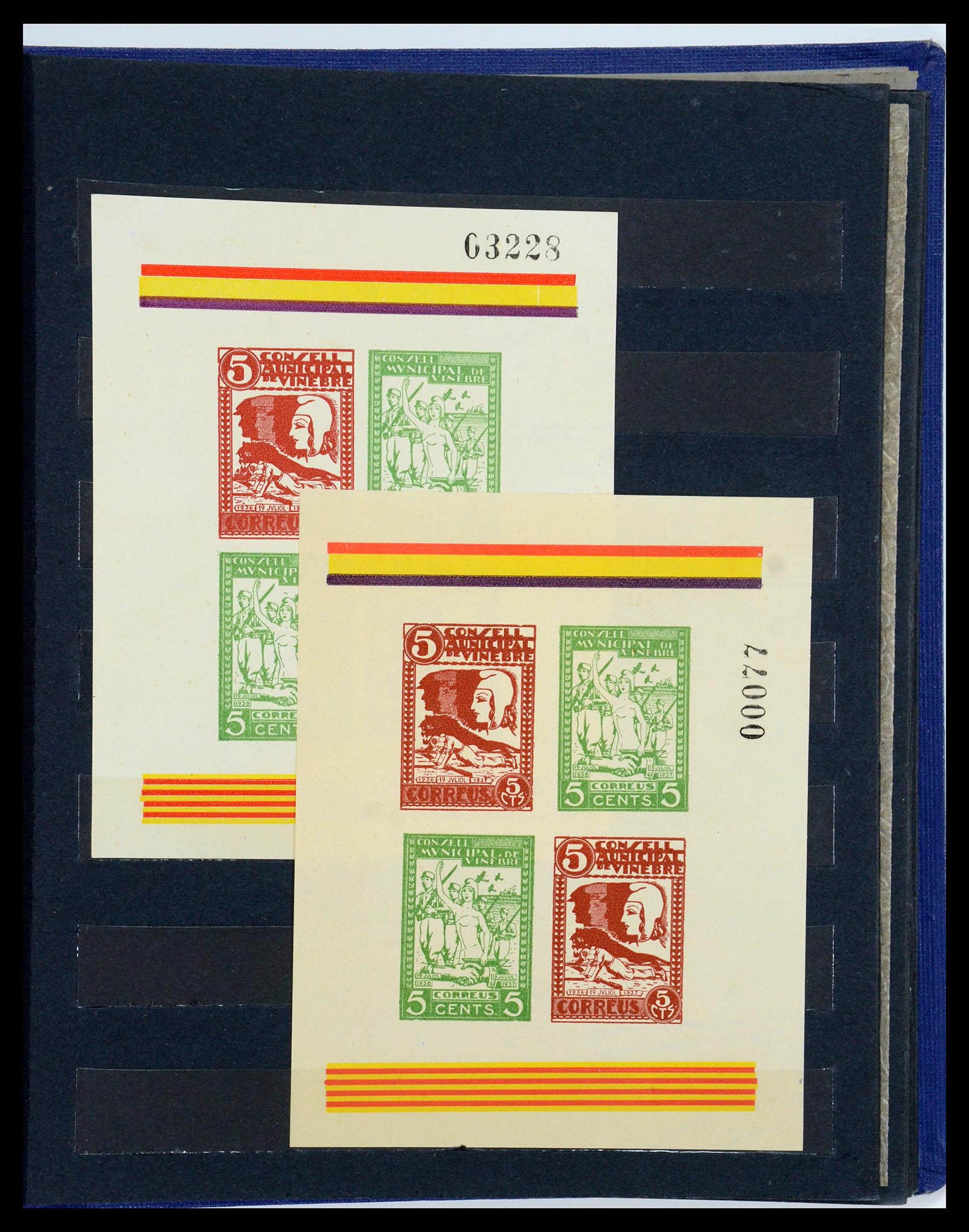 35824 015 - Stamp Collection 35824 Spanish civil war and local issues 1936-1937.