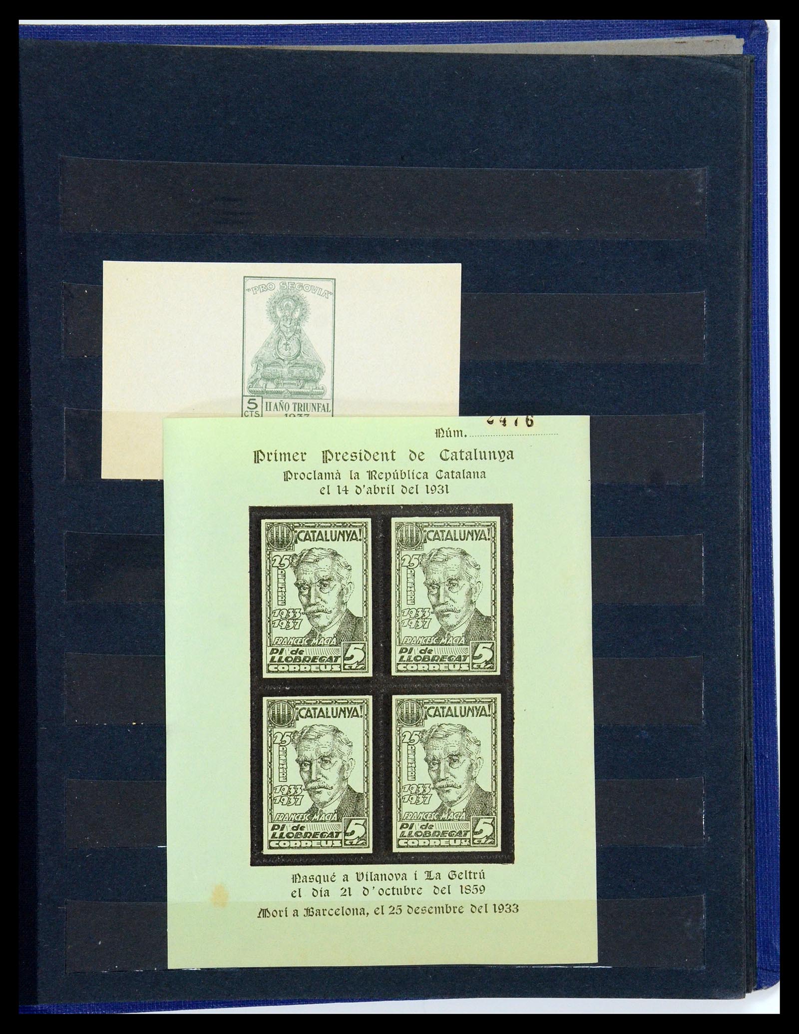 35824 017 - Stamp Collection 35824 Spanish civil war and local issues 1936-1937.