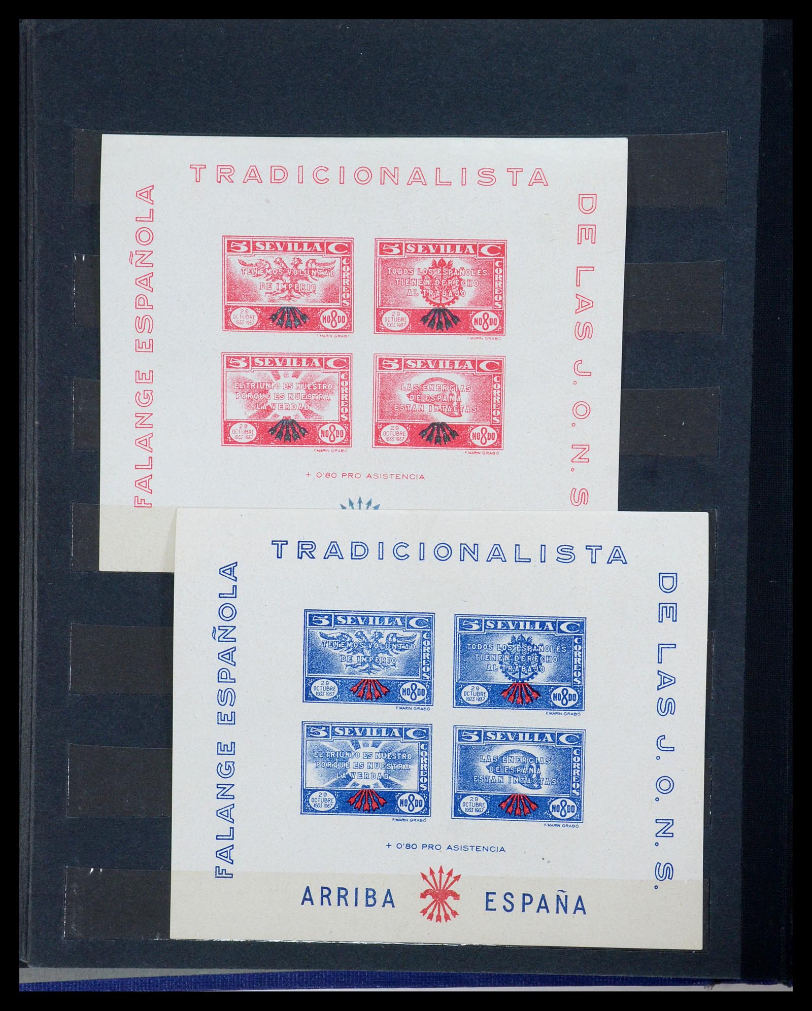 35824 019 - Stamp Collection 35824 Spanish civil war and local issues 1936-1937.