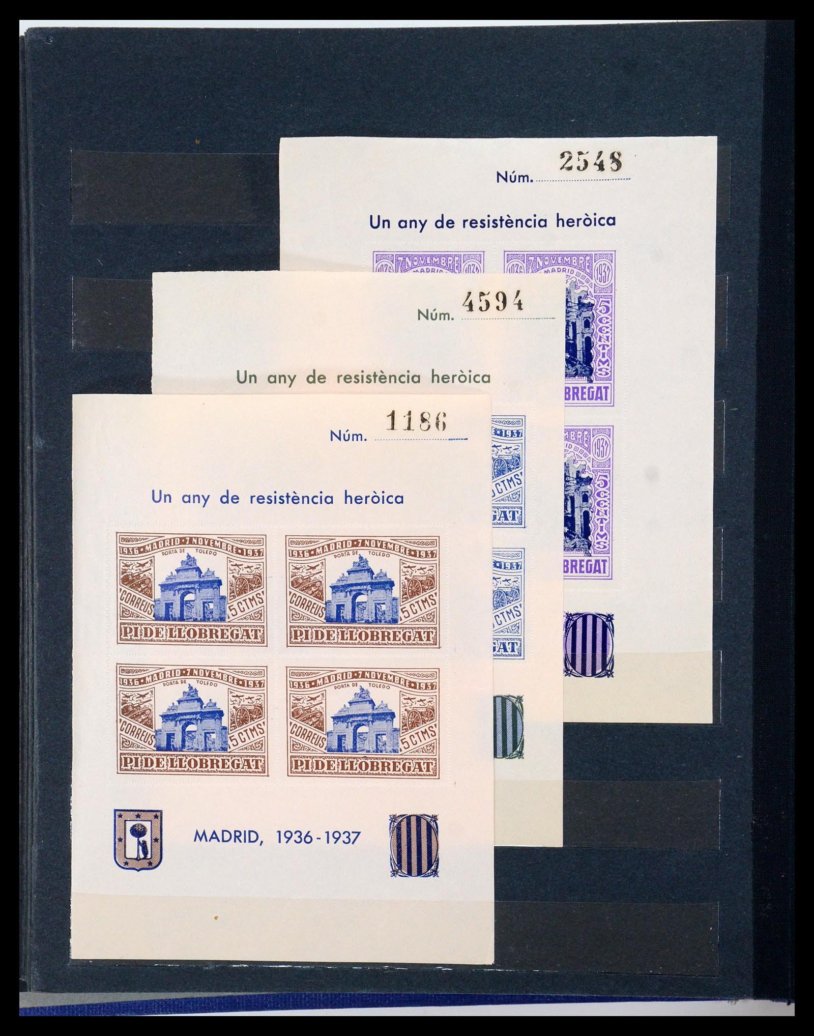 35824 022 - Stamp Collection 35824 Spanish civil war and local issues 1936-1937.