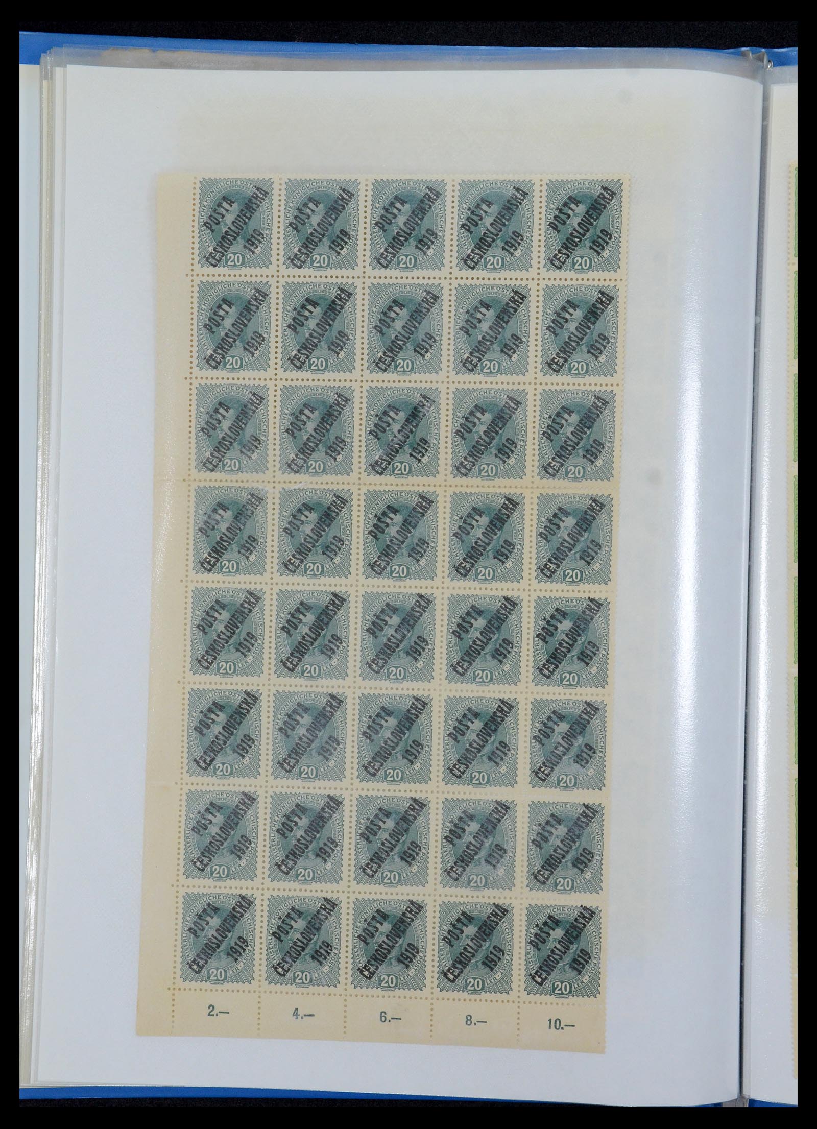35826 022 - Stamp Collection 35826 Czechoslovakia 1919.