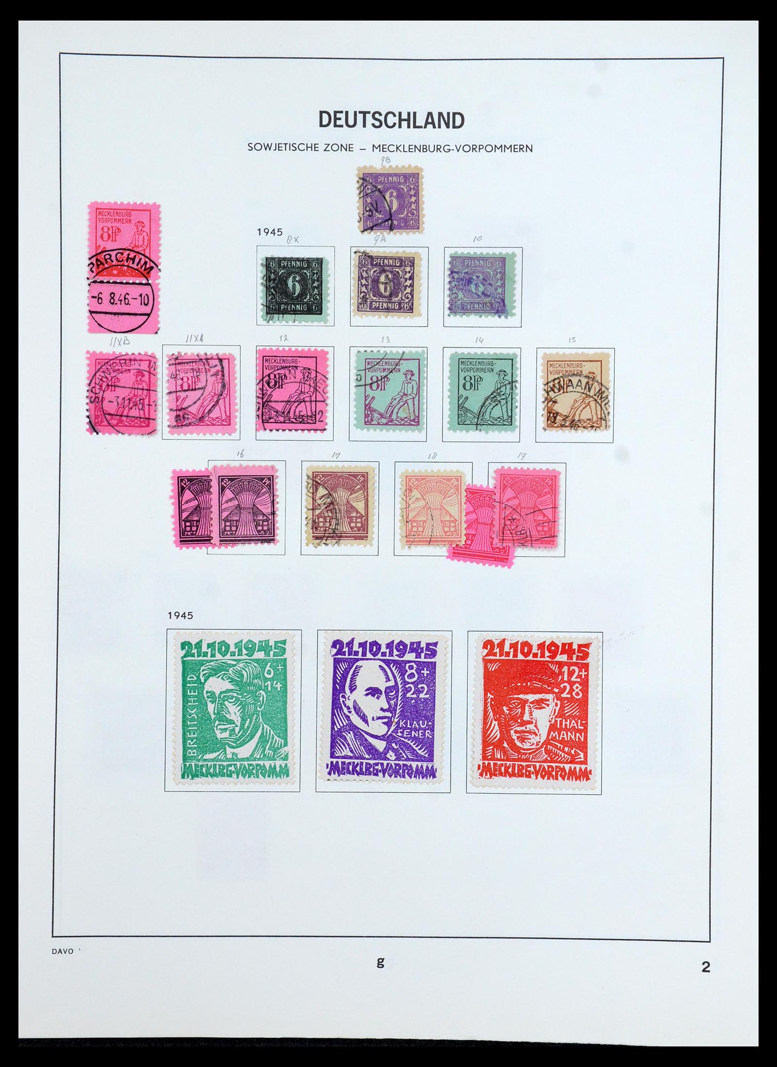 35827 002 - Postzegelverzameling 35827 Sovjetzone en DDR 1945-1990.