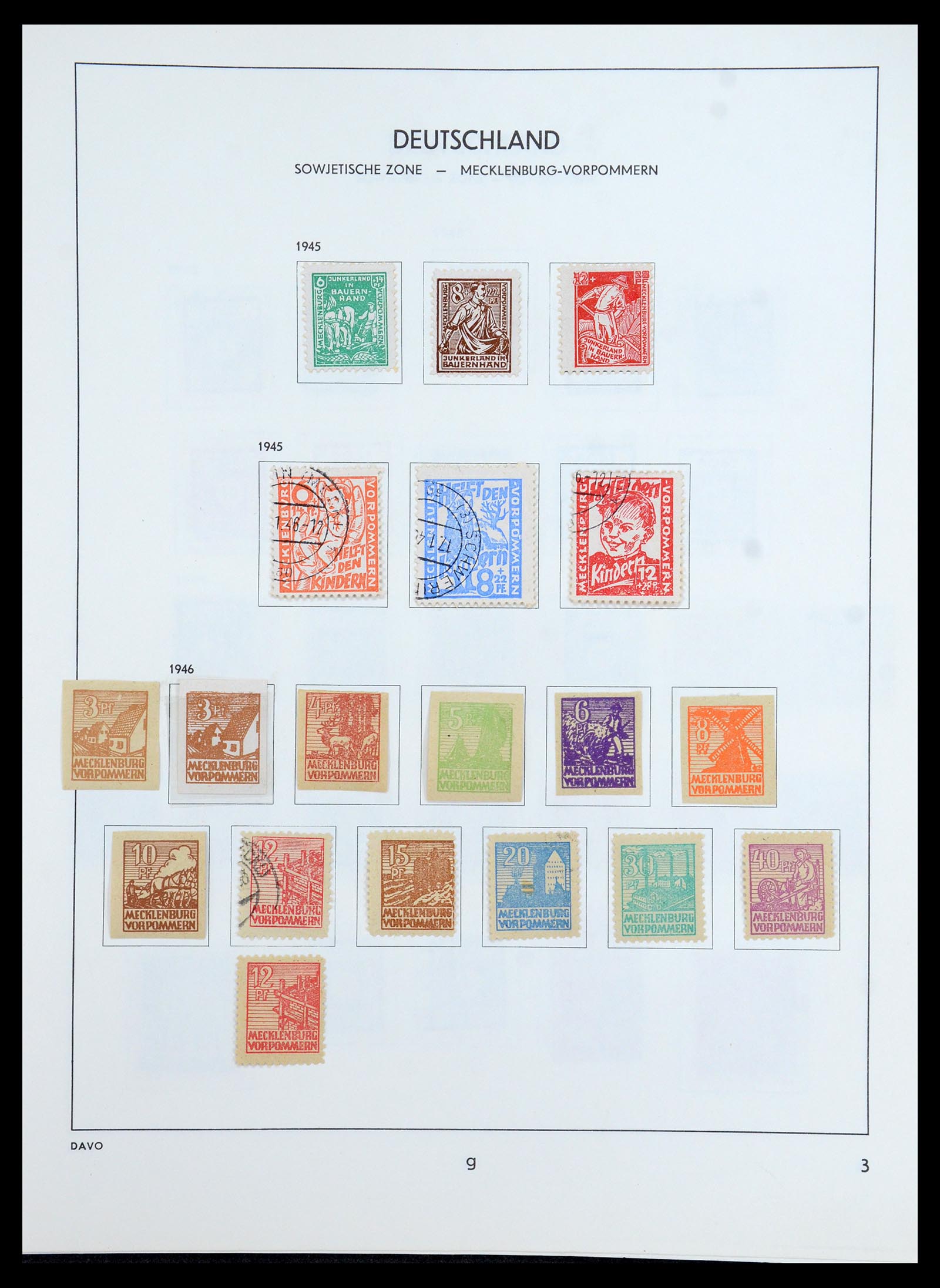 35827 003 - Postzegelverzameling 35827 Sovjetzone en DDR 1945-1990.