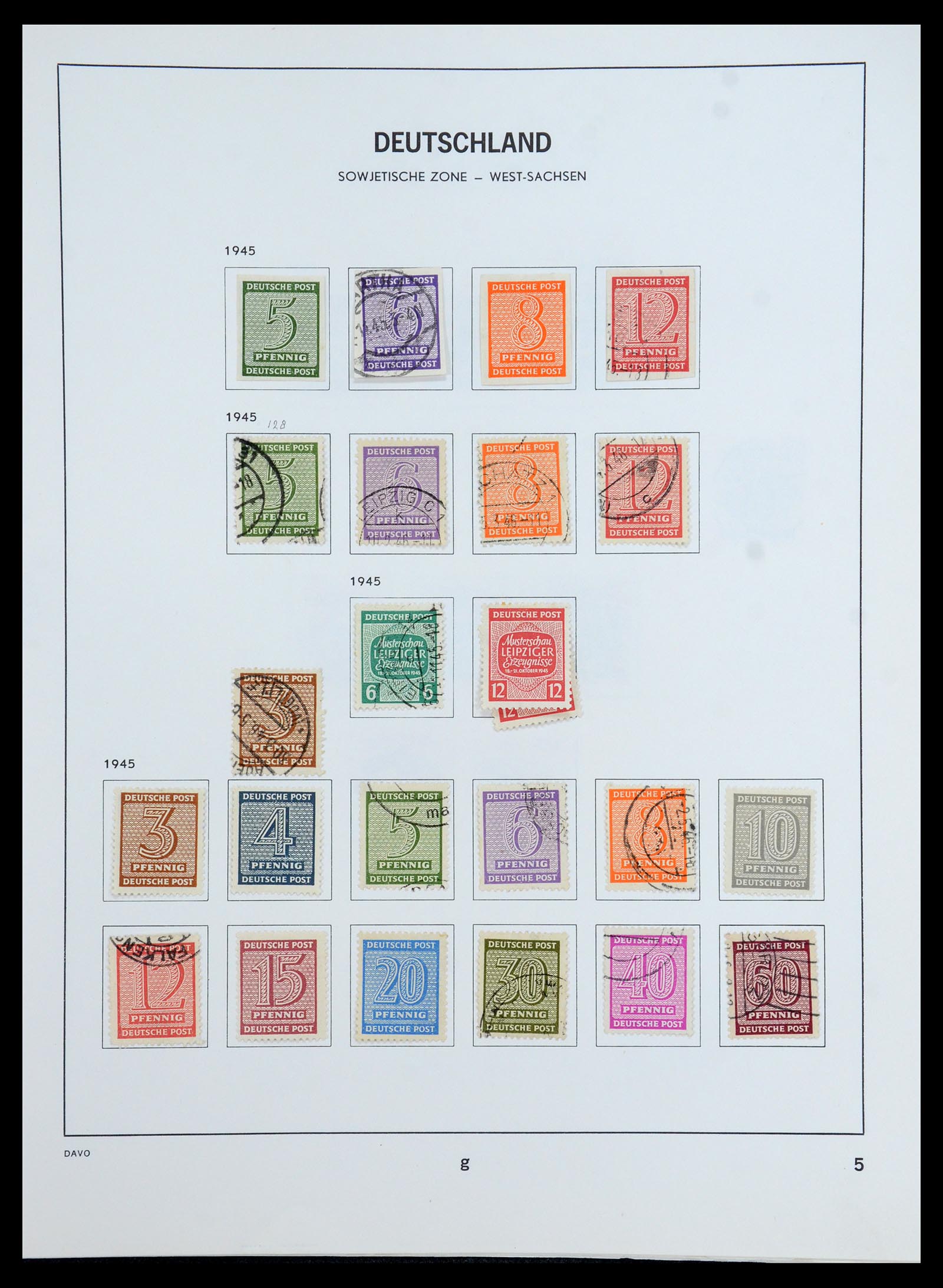35827 005 - Postzegelverzameling 35827 Sovjetzone en DDR 1945-1990.