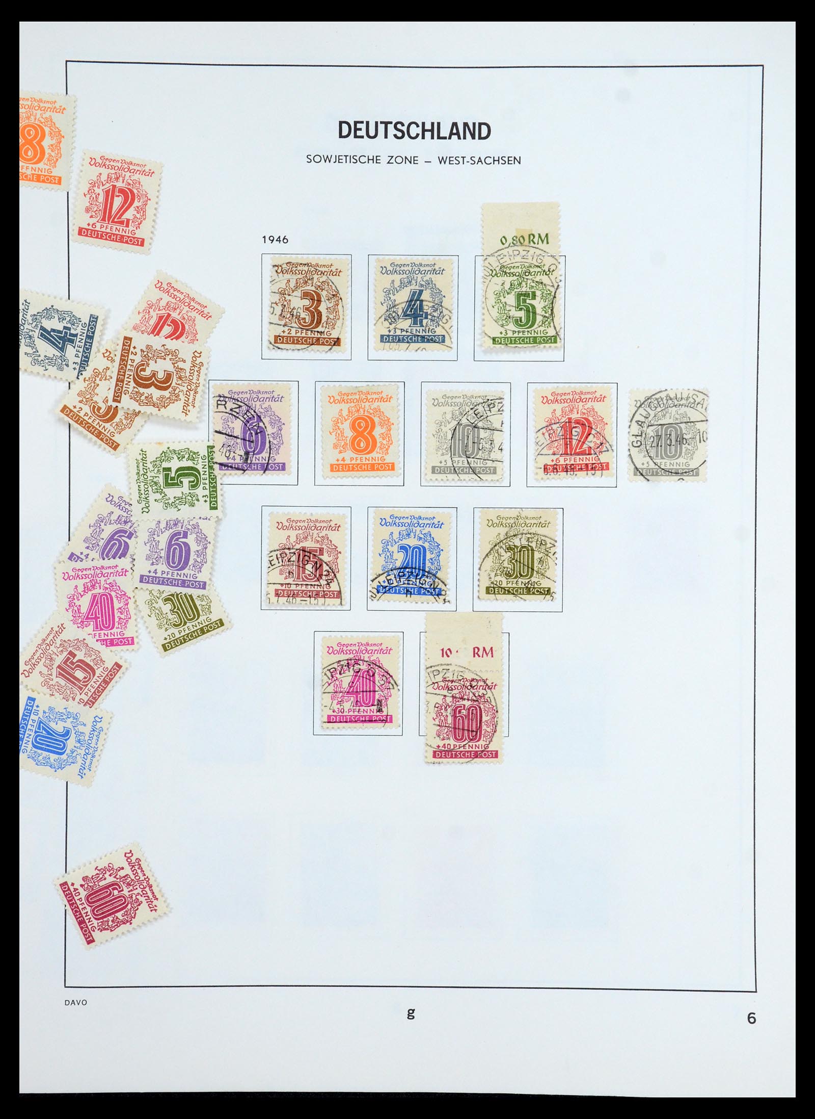 35827 006 - Postzegelverzameling 35827 Sovjetzone en DDR 1945-1990.