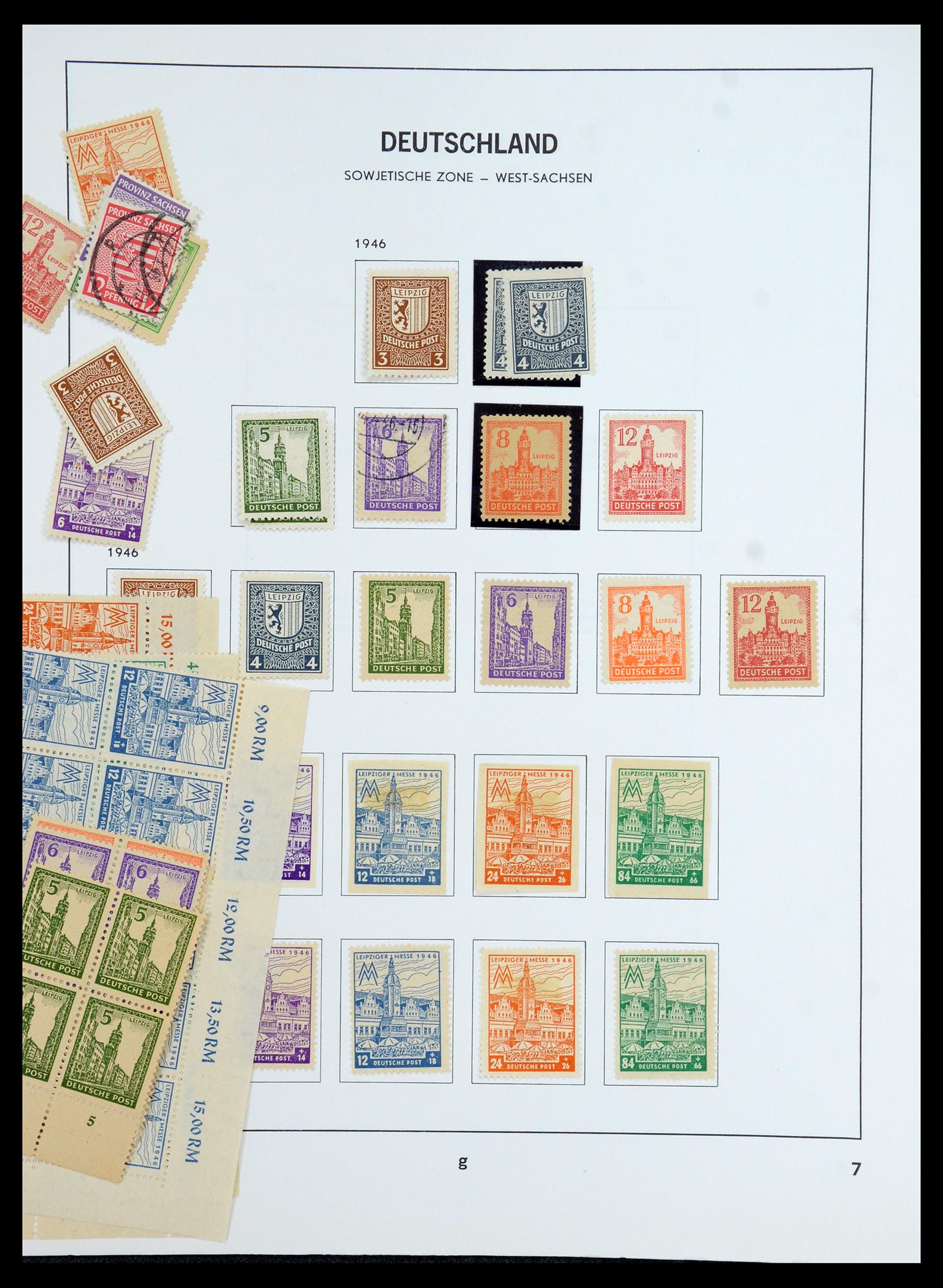 35827 007 - Postzegelverzameling 35827 Sovjetzone en DDR 1945-1990.
