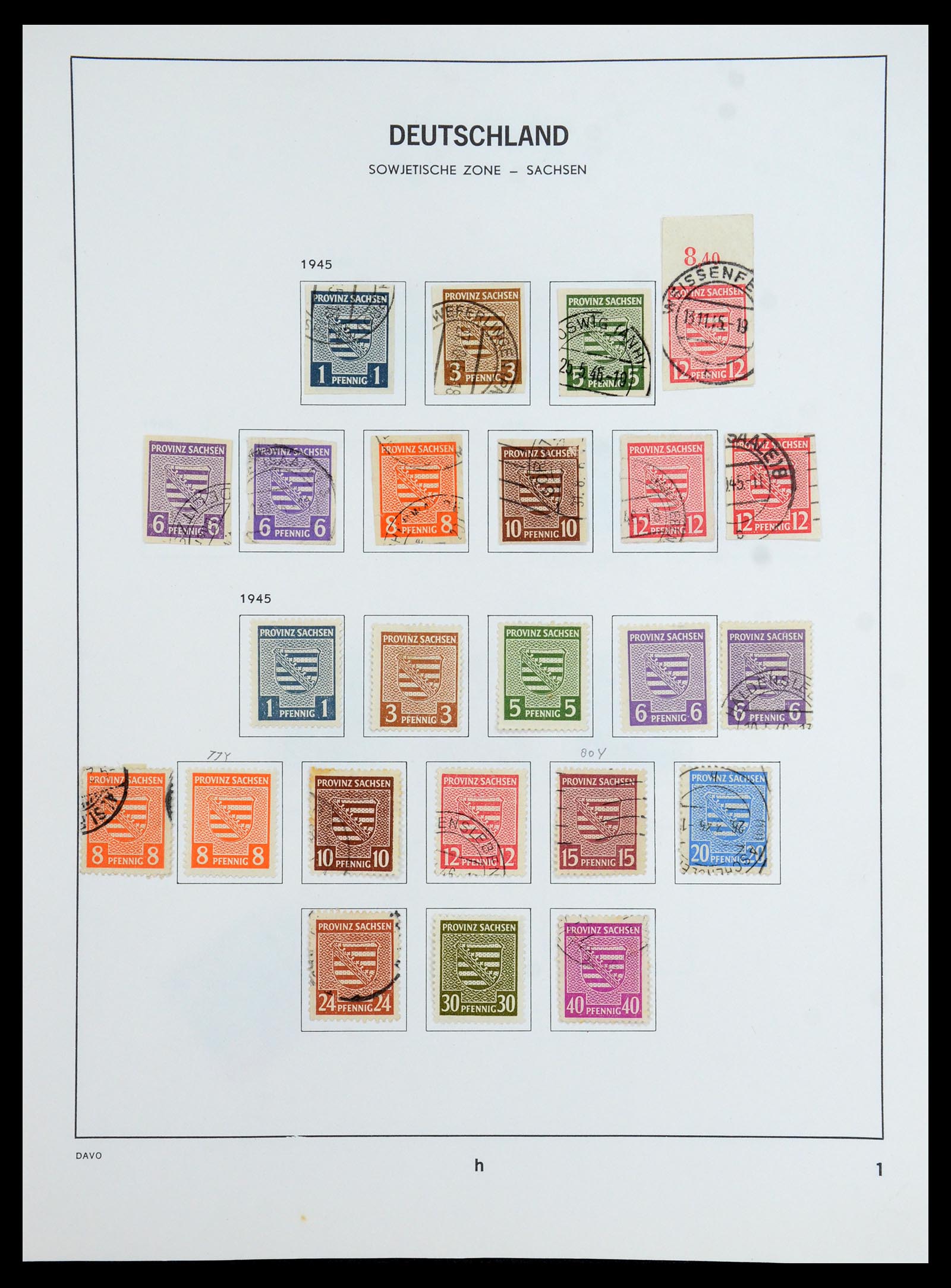 35827 008 - Postzegelverzameling 35827 Sovjetzone en DDR 1945-1990.
