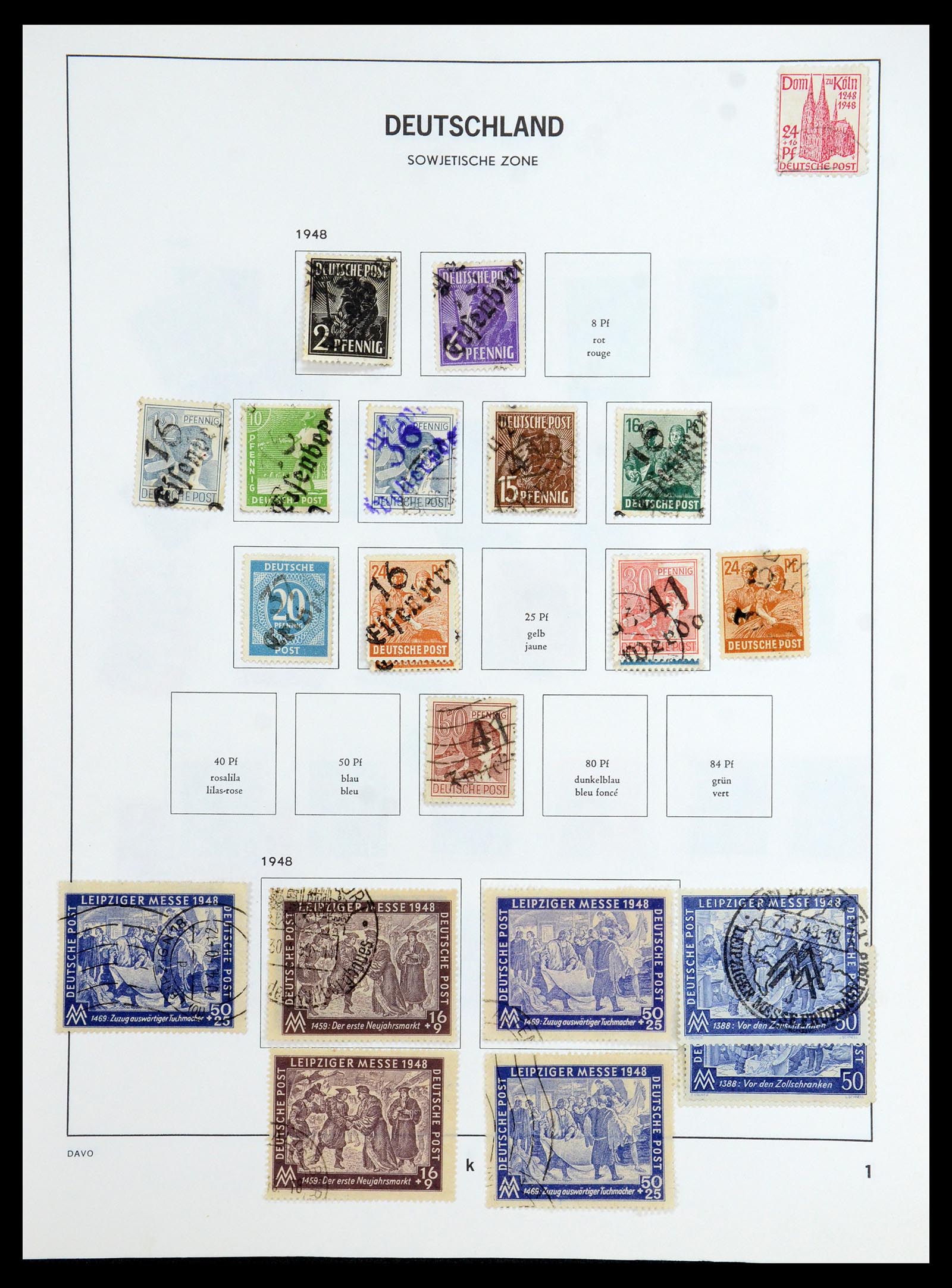 35827 011 - Postzegelverzameling 35827 Sovjetzone en DDR 1945-1990.