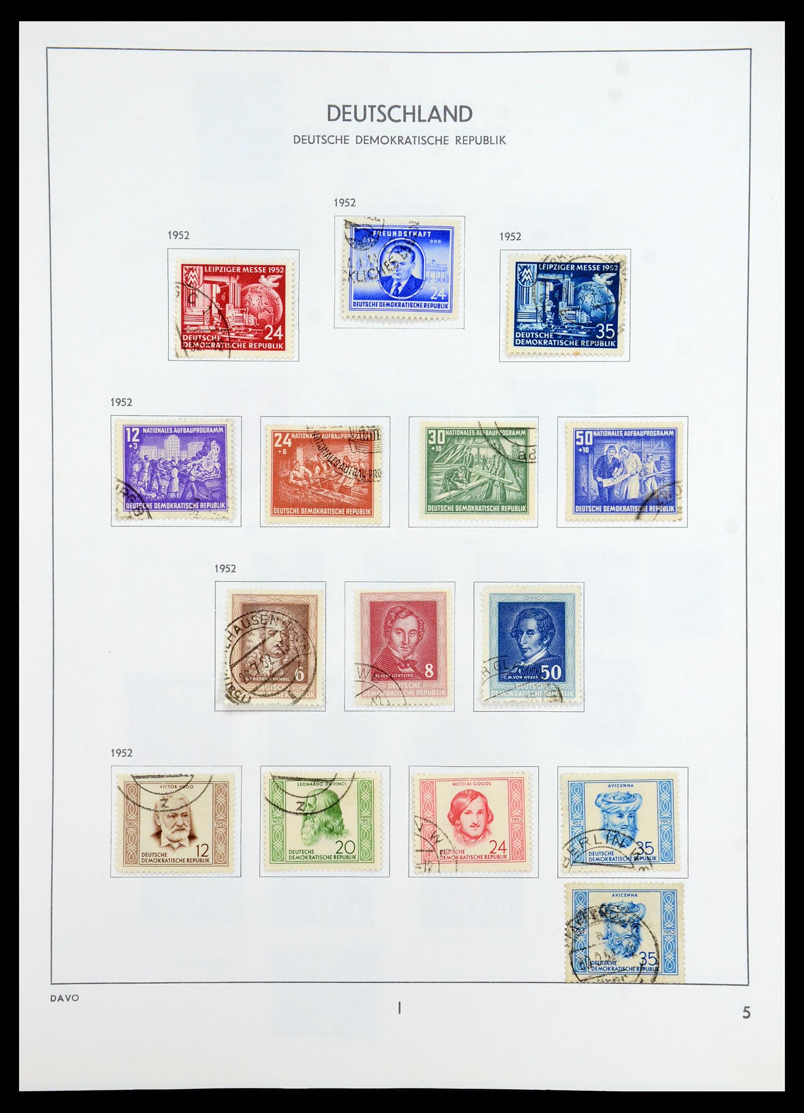 35827 019 - Postzegelverzameling 35827 Sovjetzone en DDR 1945-1990.