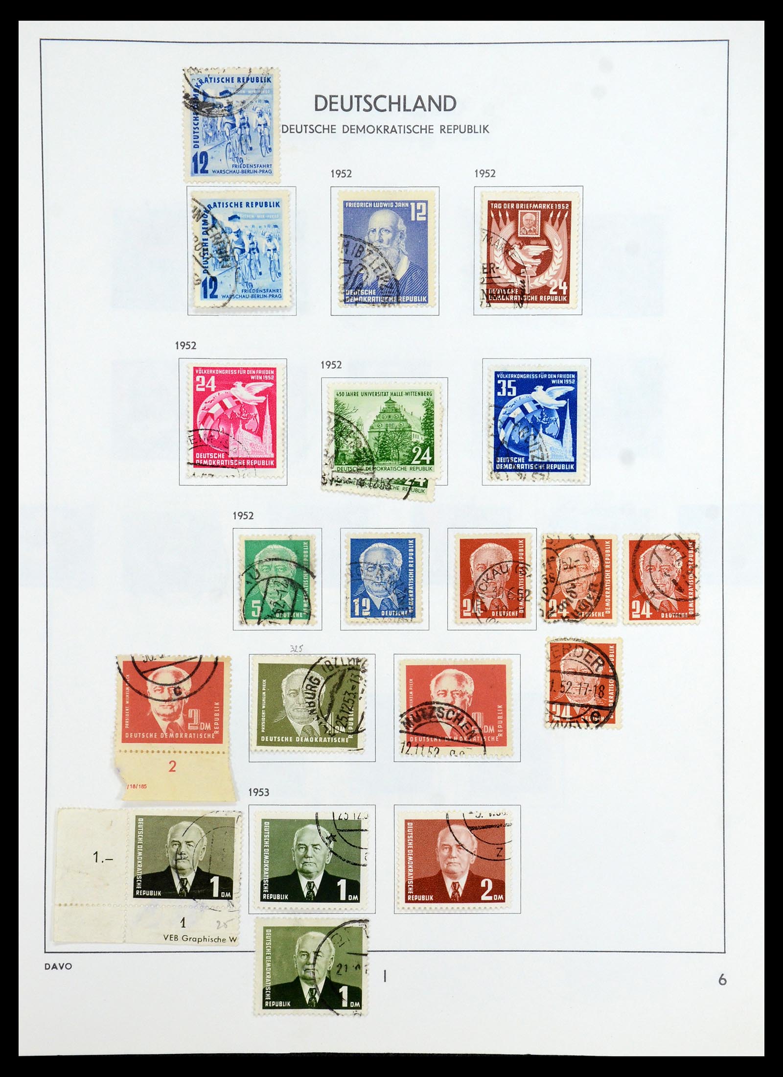 35827 020 - Postzegelverzameling 35827 Sovjetzone en DDR 1945-1990.
