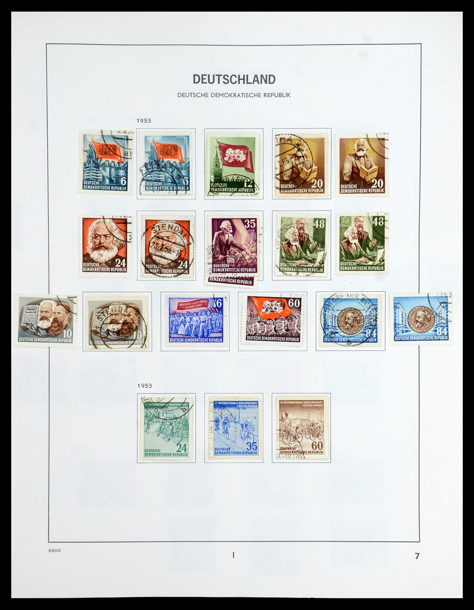 35827 021 - Postzegelverzameling 35827 Sovjetzone en DDR 1945-1990.