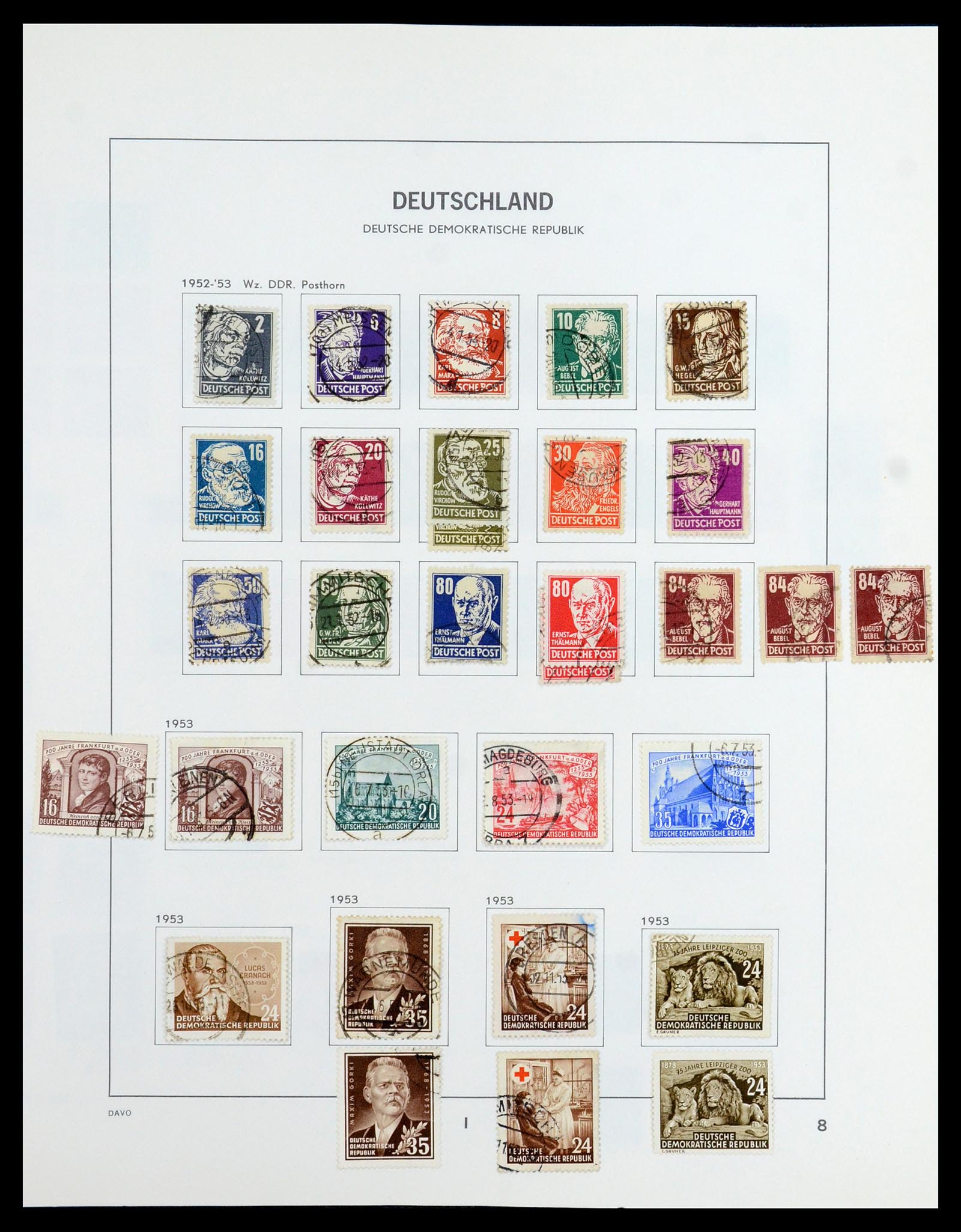 35827 022 - Postzegelverzameling 35827 Sovjetzone en DDR 1945-1990.