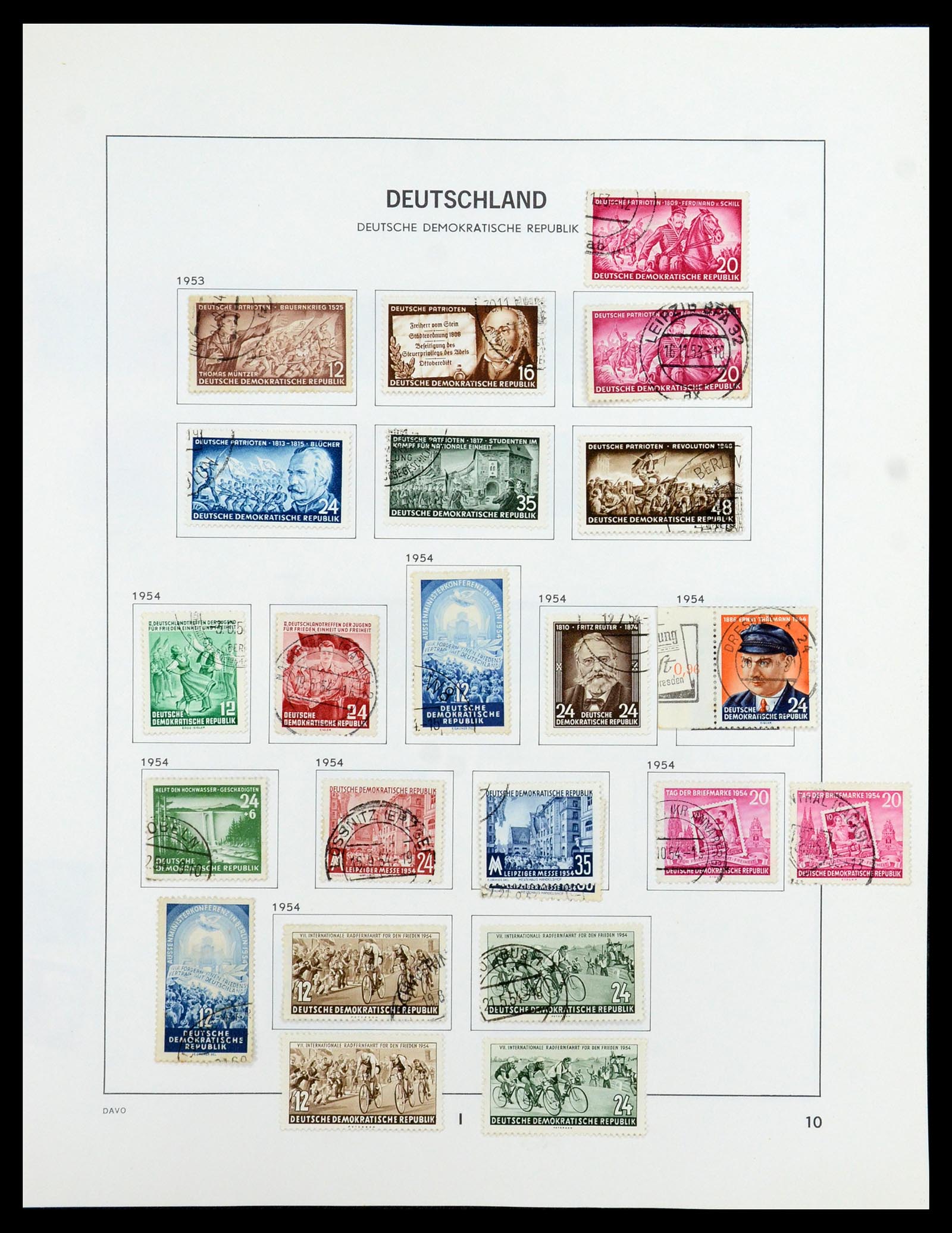 35827 024 - Postzegelverzameling 35827 Sovjetzone en DDR 1945-1990.