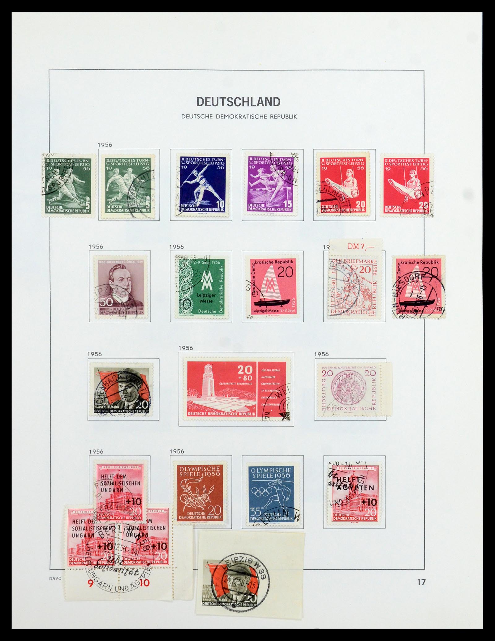 35827 031 - Postzegelverzameling 35827 Sovjetzone en DDR 1945-1990.