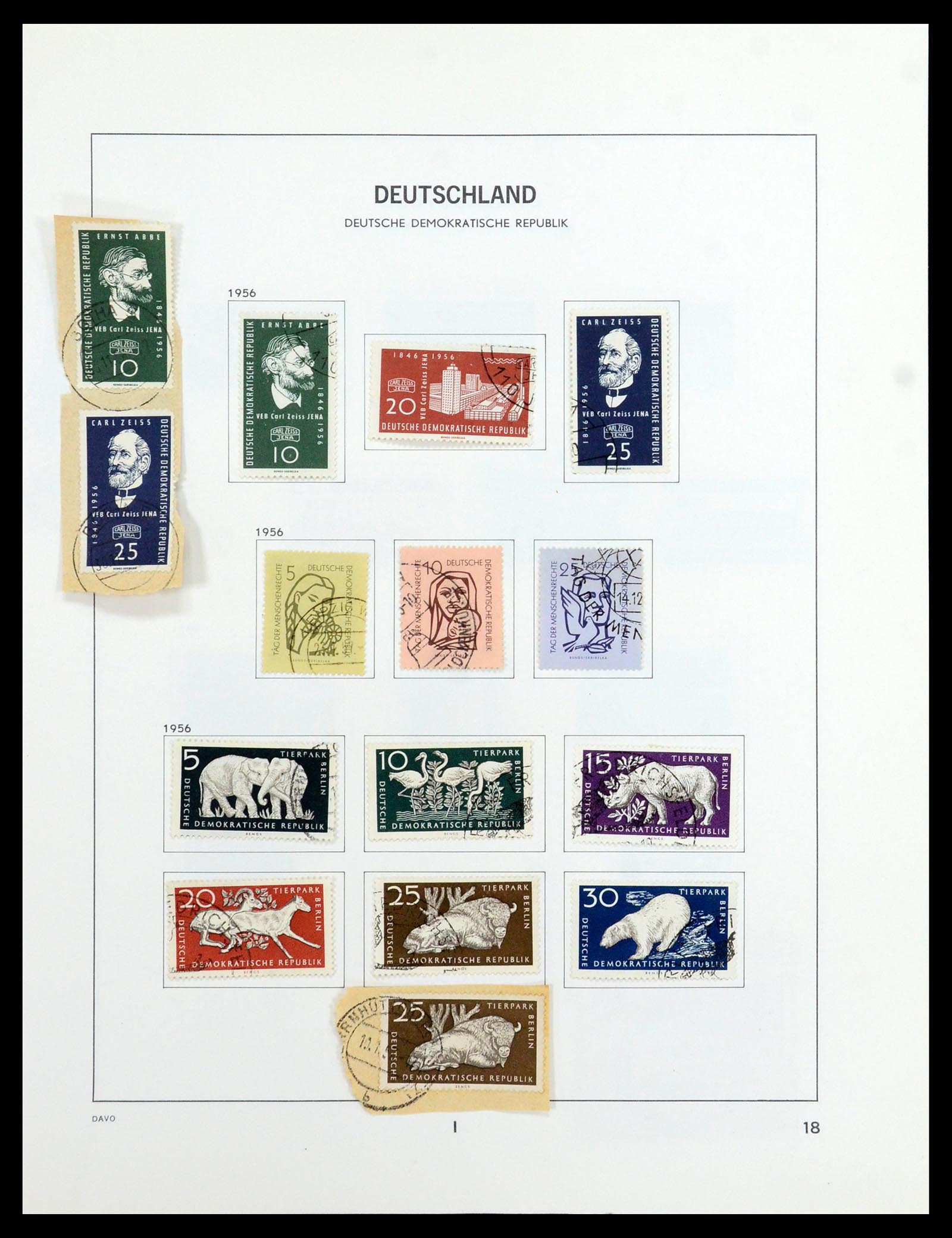 35827 032 - Postzegelverzameling 35827 Sovjetzone en DDR 1945-1990.