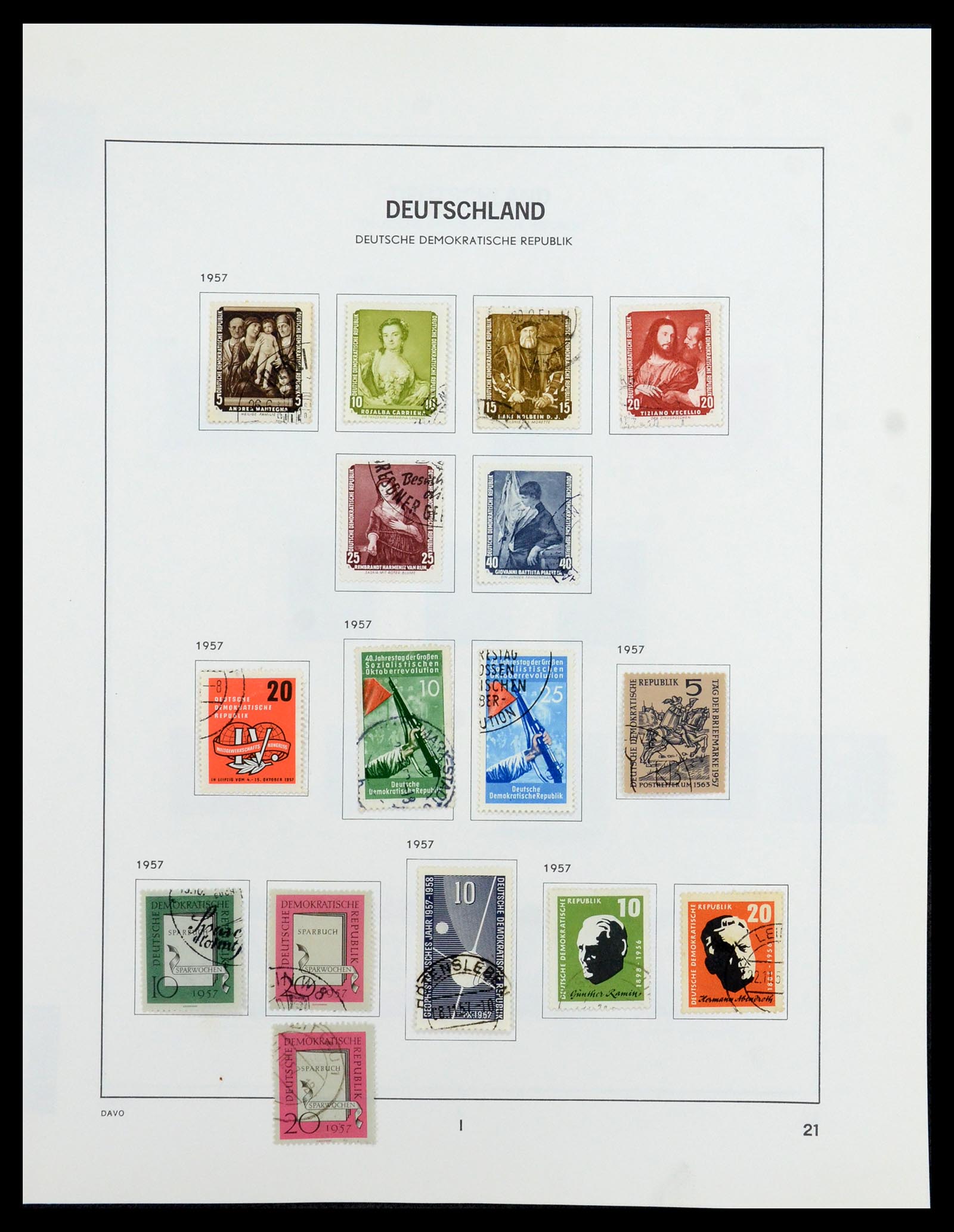 35827 035 - Postzegelverzameling 35827 Sovjetzone en DDR 1945-1990.