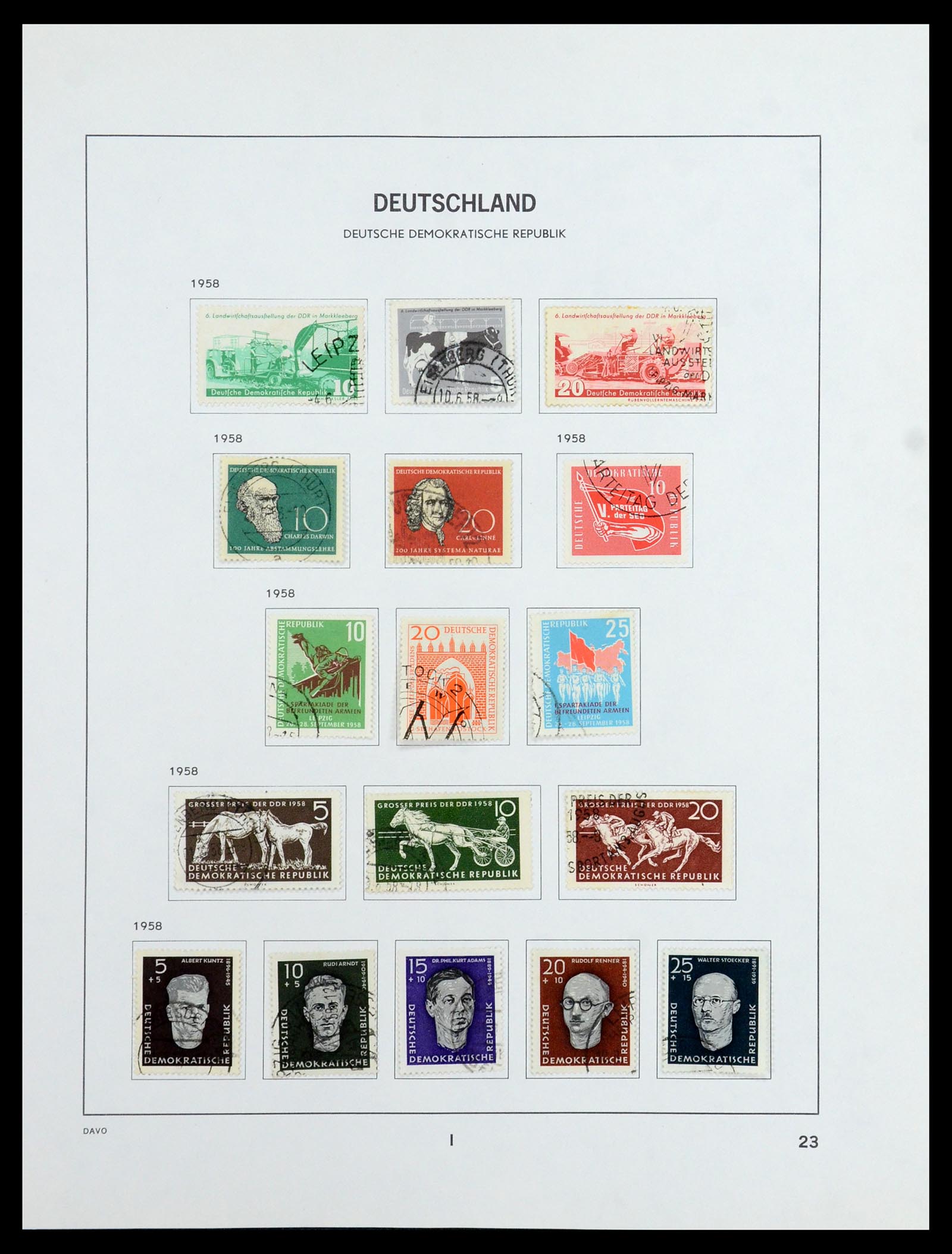 35827 037 - Postzegelverzameling 35827 Sovjetzone en DDR 1945-1990.
