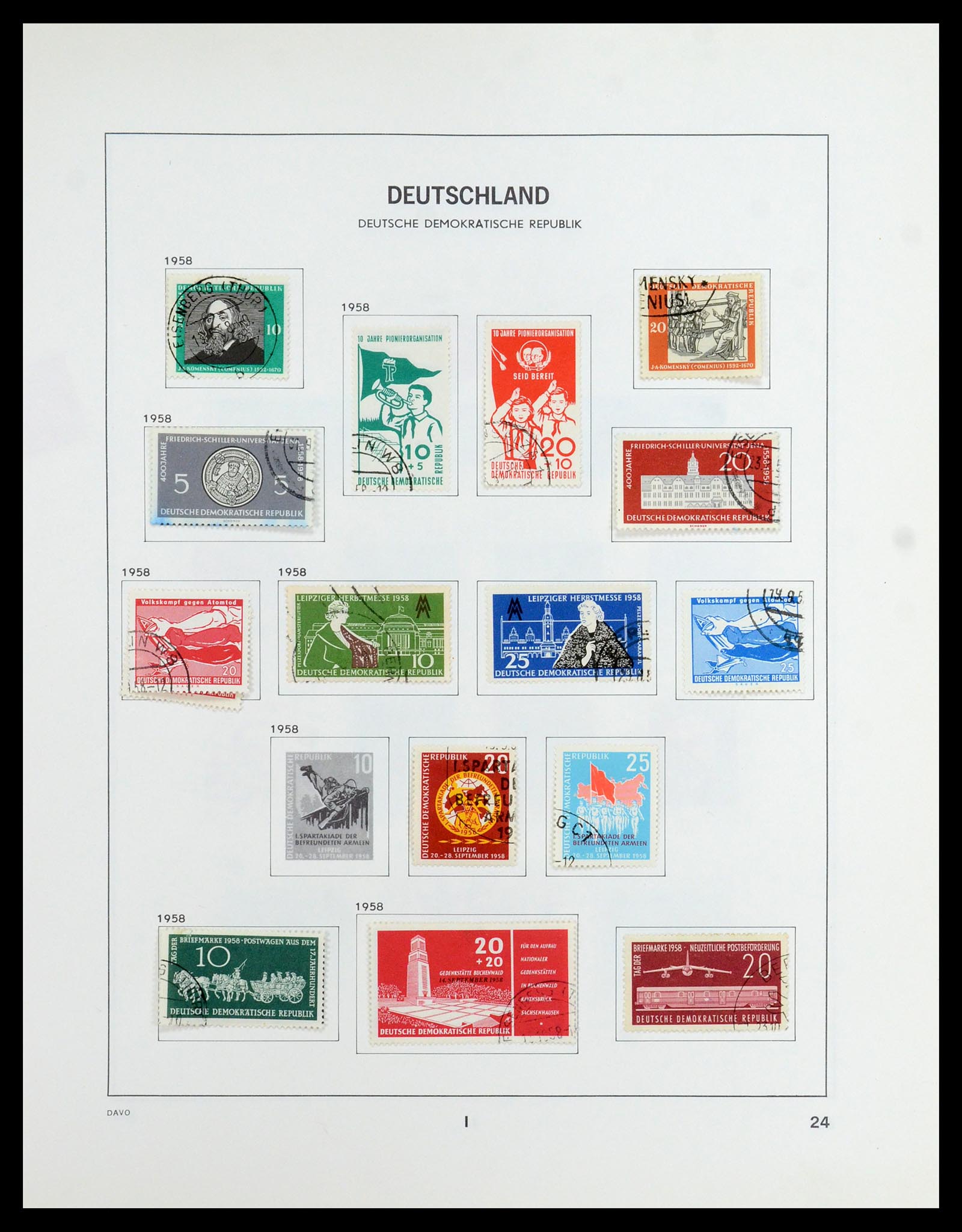 35827 038 - Postzegelverzameling 35827 Sovjetzone en DDR 1945-1990.