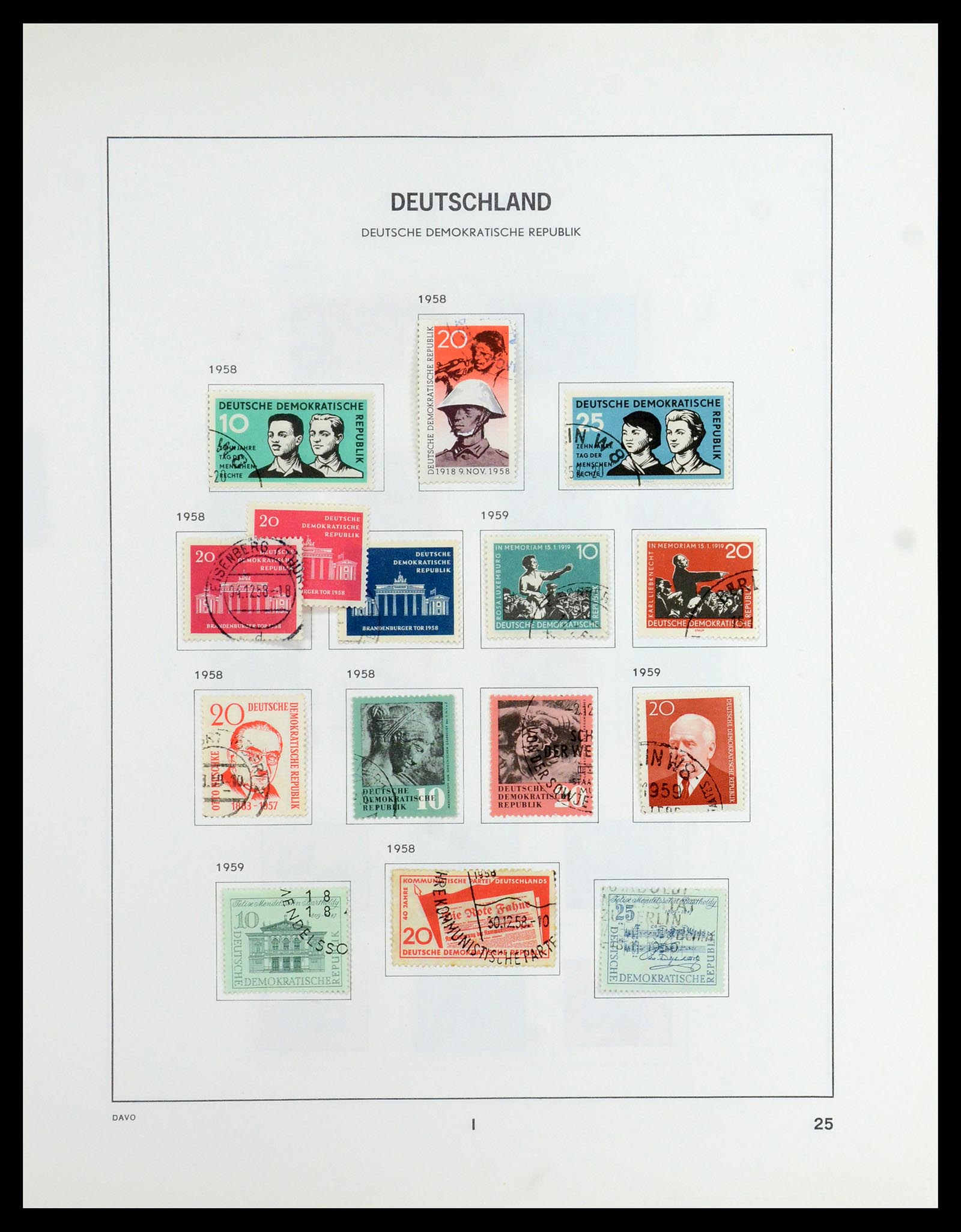 35827 039 - Postzegelverzameling 35827 Sovjetzone en DDR 1945-1990.