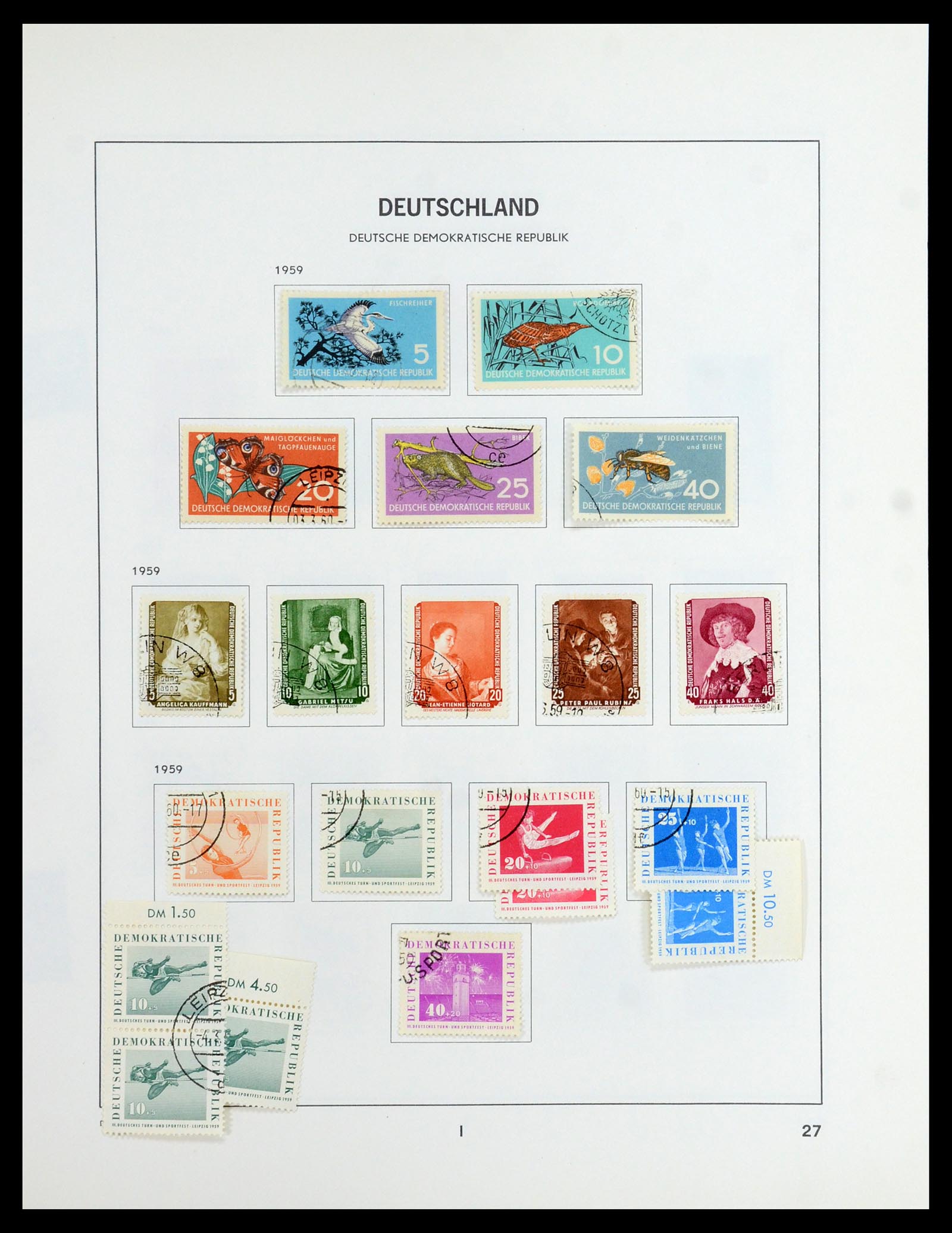 35827 041 - Postzegelverzameling 35827 Sovjetzone en DDR 1945-1990.