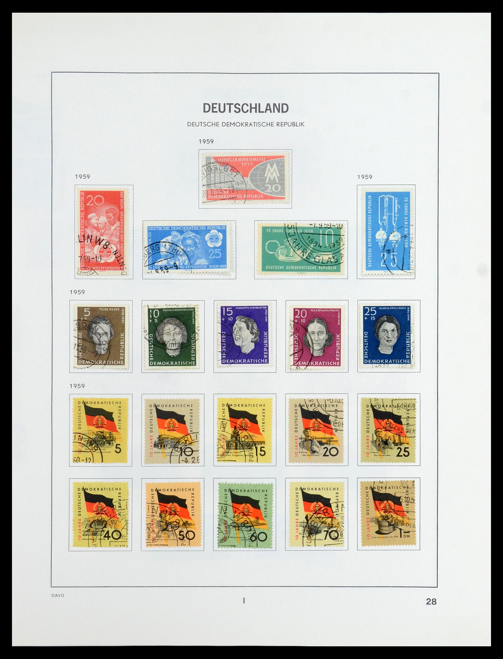 35827 042 - Postzegelverzameling 35827 Sovjetzone en DDR 1945-1990.