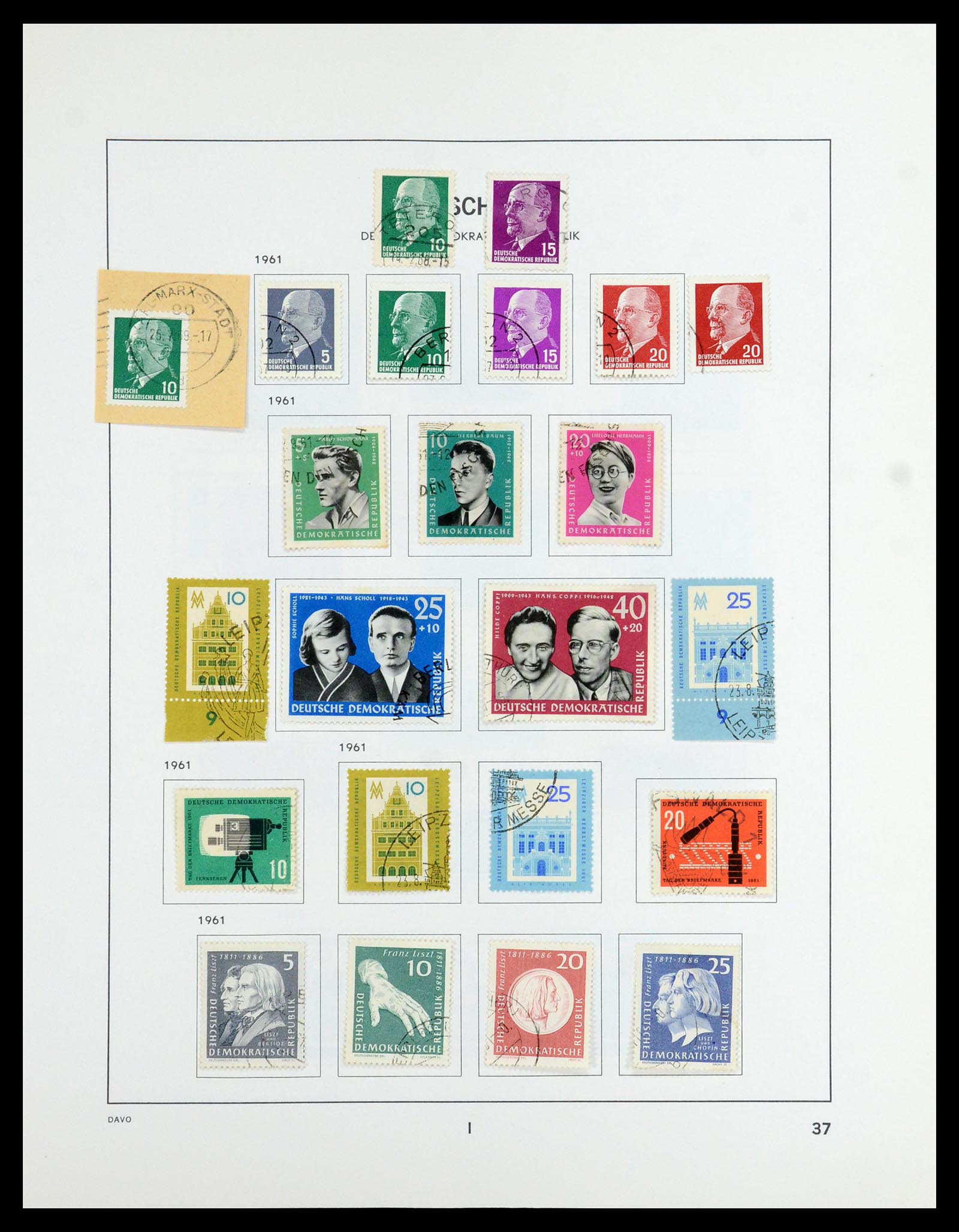 35827 051 - Postzegelverzameling 35827 Sovjetzone en DDR 1945-1990.