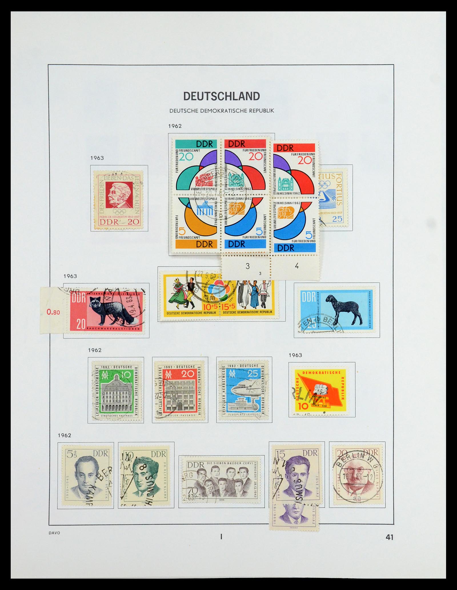 35827 055 - Postzegelverzameling 35827 Sovjetzone en DDR 1945-1990.