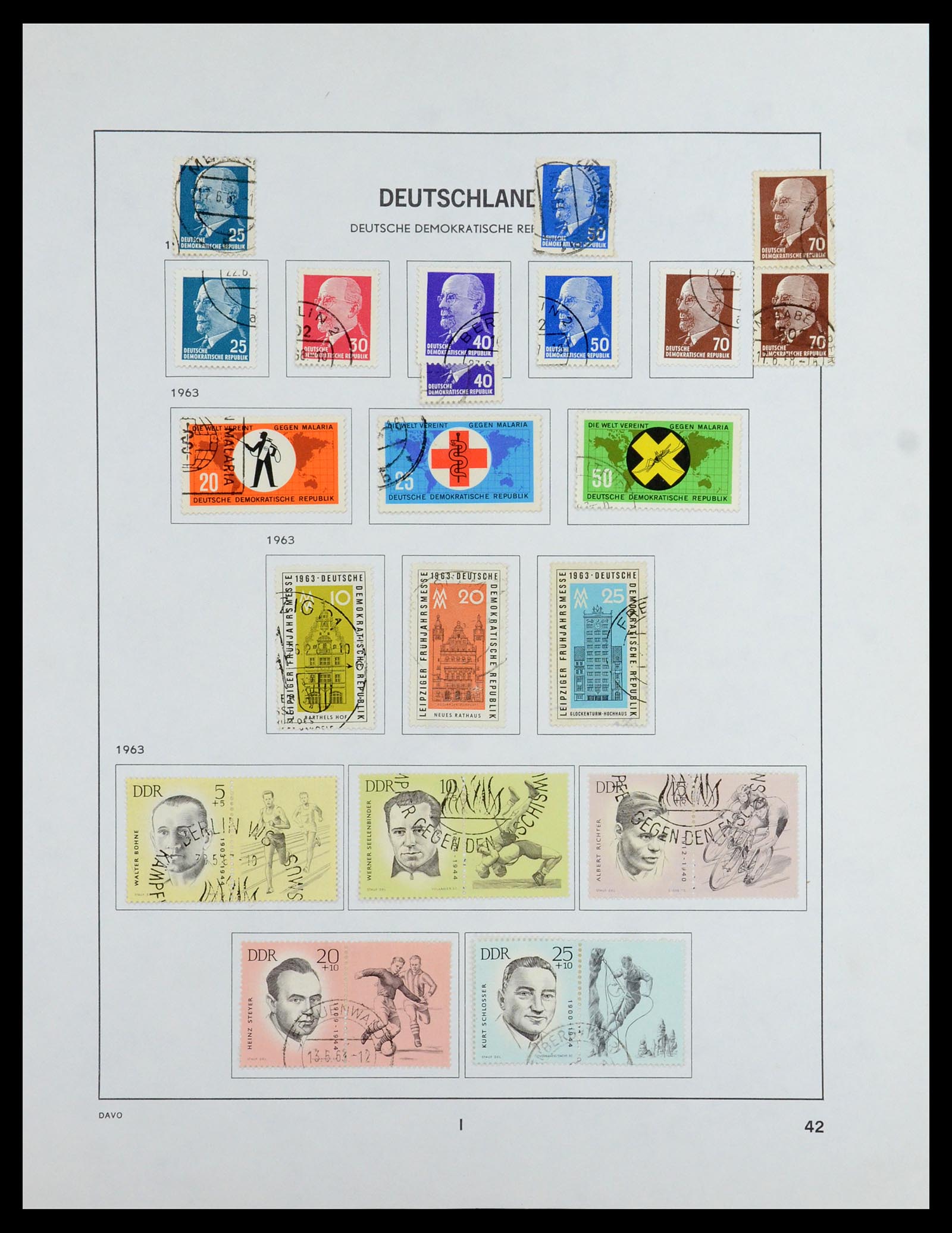 35827 056 - Postzegelverzameling 35827 Sovjetzone en DDR 1945-1990.
