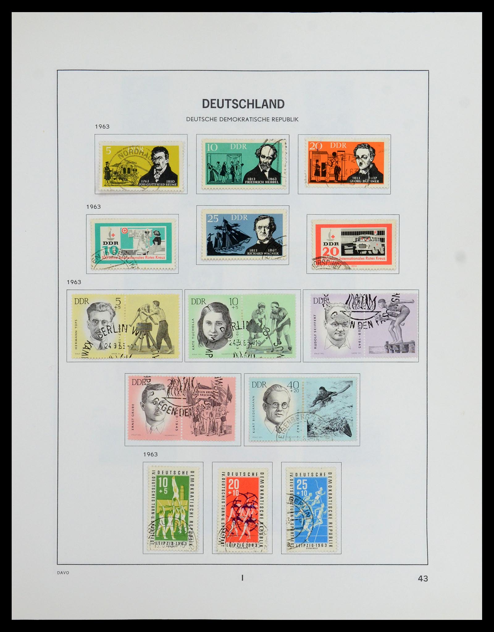 35827 057 - Postzegelverzameling 35827 Sovjetzone en DDR 1945-1990.