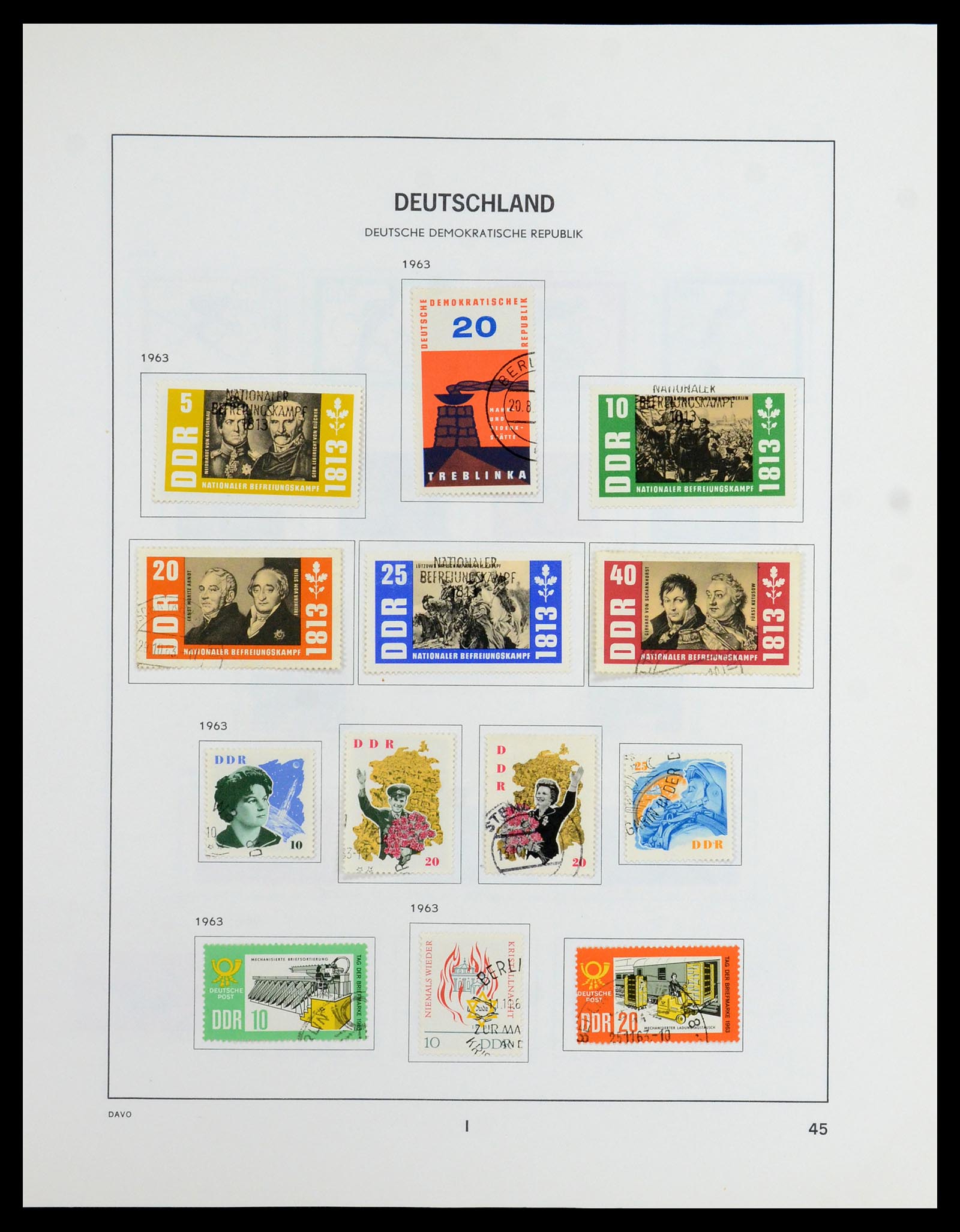 35827 059 - Postzegelverzameling 35827 Sovjetzone en DDR 1945-1990.