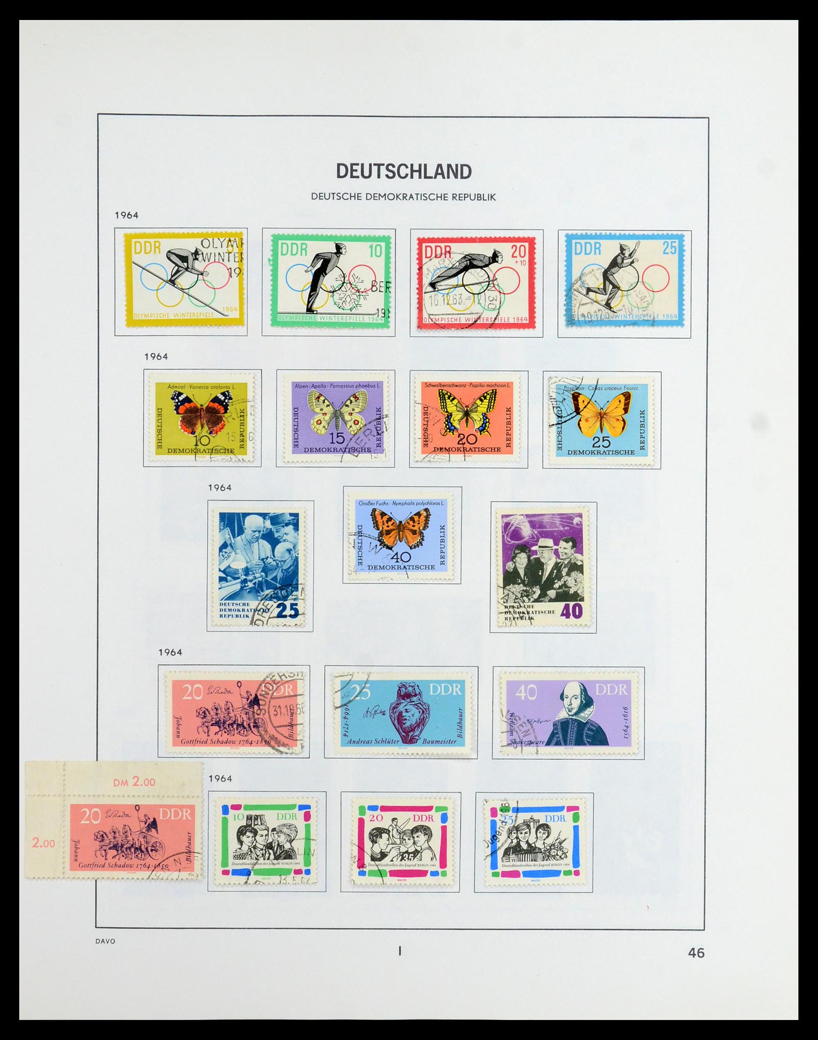 35827 060 - Postzegelverzameling 35827 Sovjetzone en DDR 1945-1990.