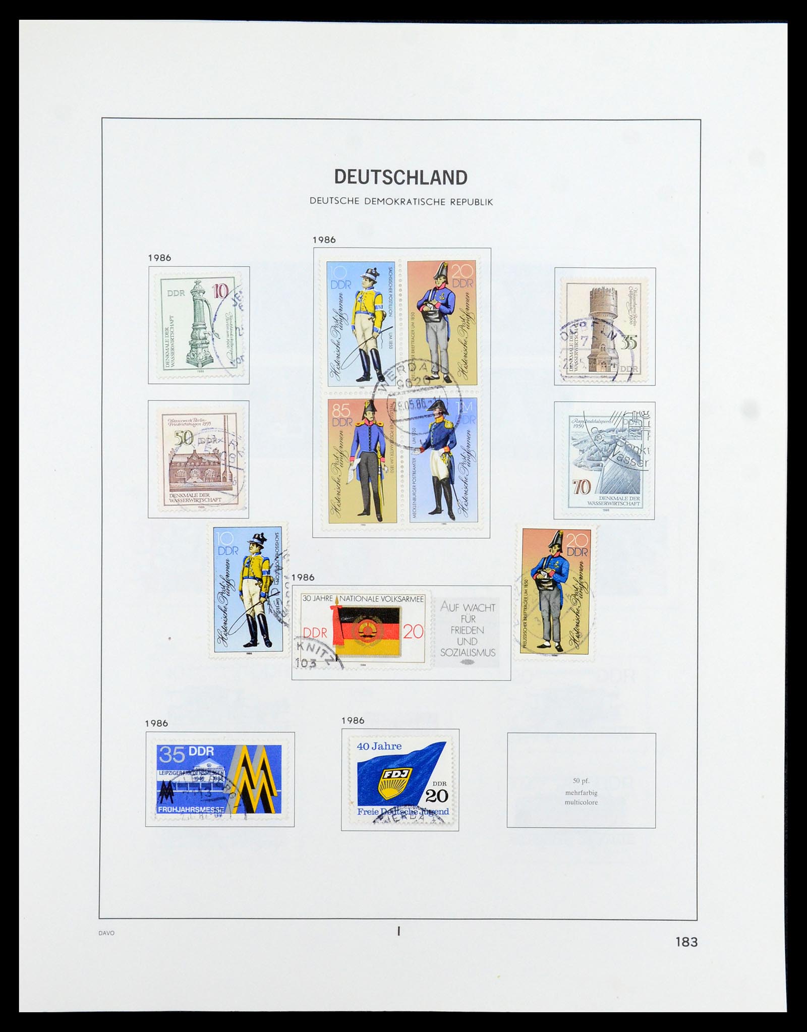 35827 197 - Stamp Collection 35827 Sovietzone and GDR 1945-1990.