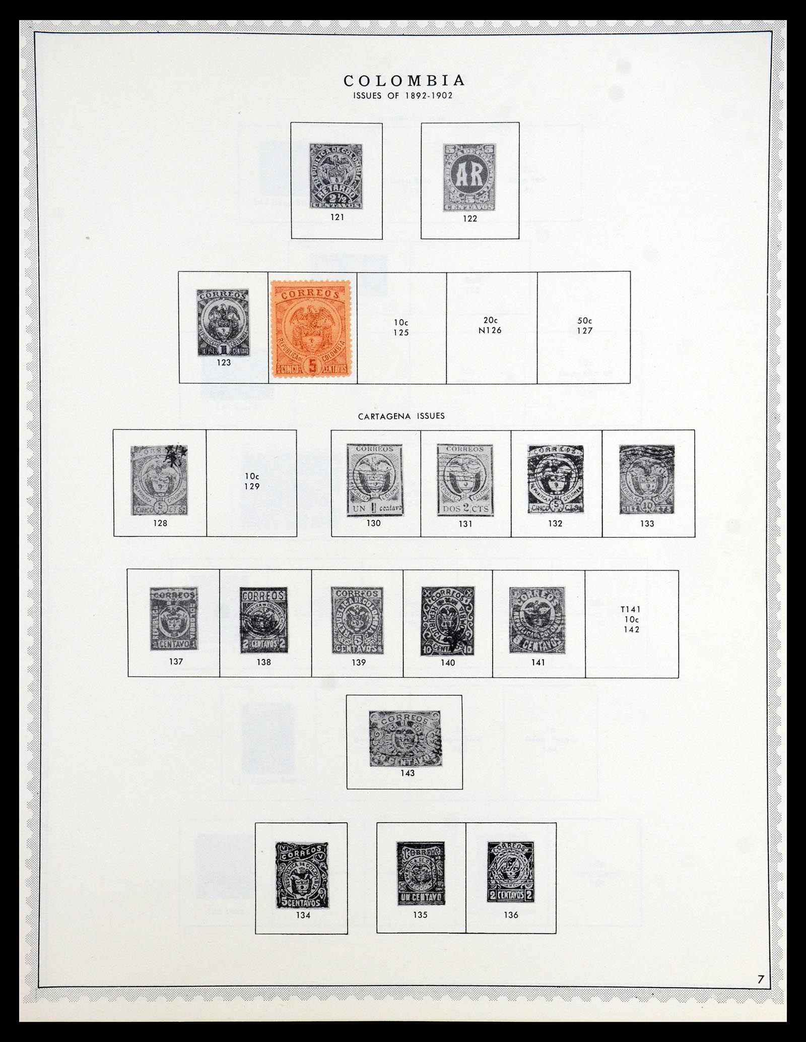 35828 007 - Postzegelverzameling 35828 Colombia en Staten 1859-1971.