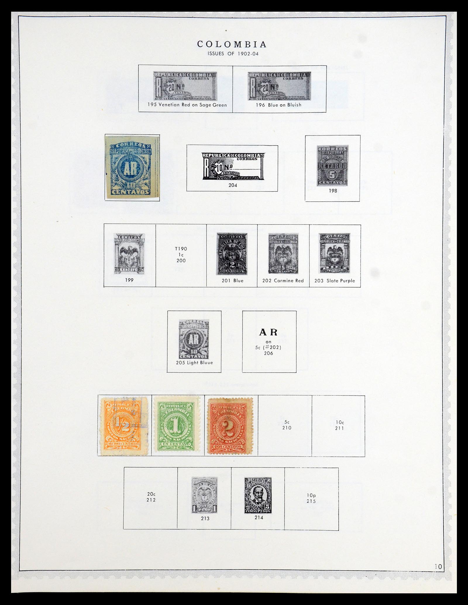 35828 010 - Postzegelverzameling 35828 Colombia en Staten 1859-1971.
