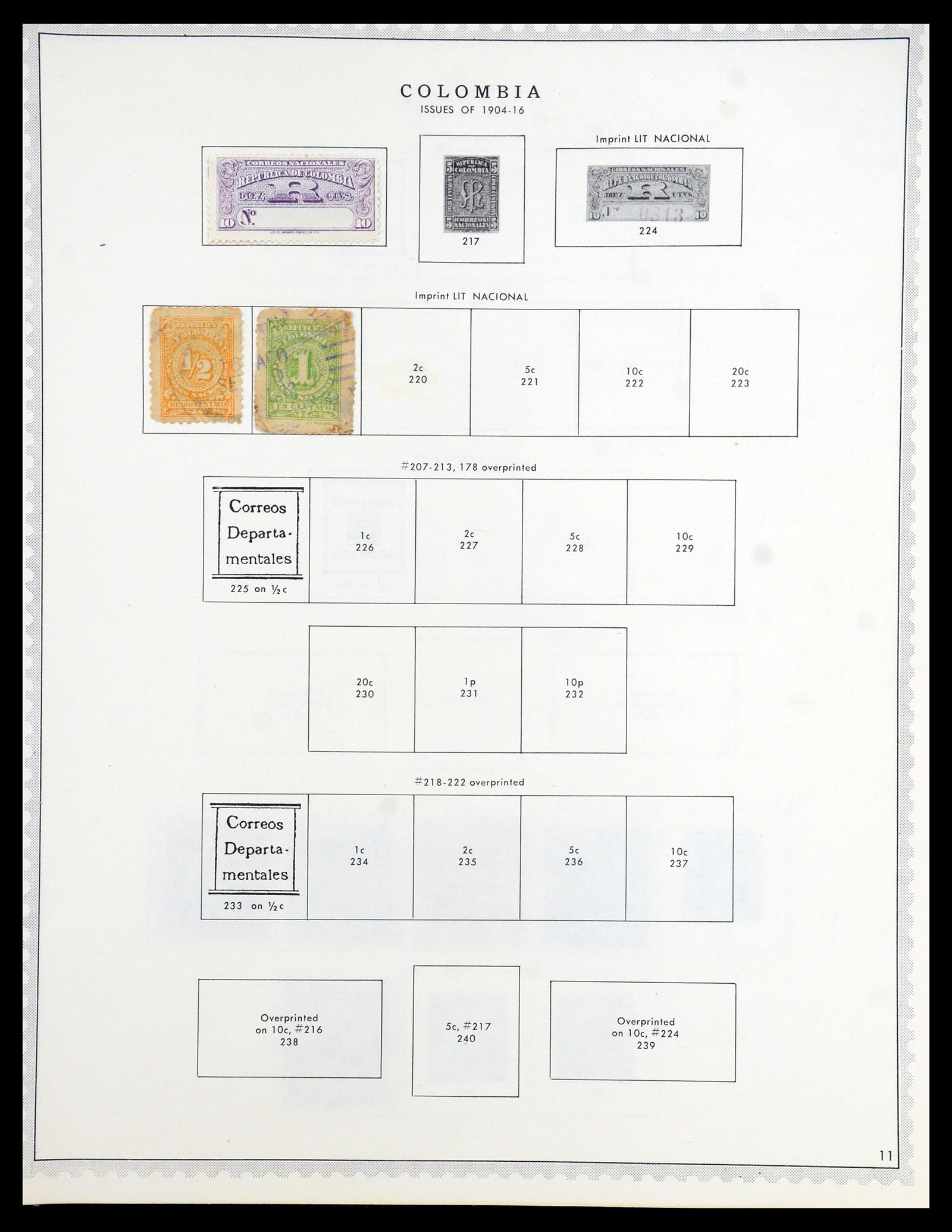 35828 011 - Stamp Collection 35828 Colombia and States 1859-1971.