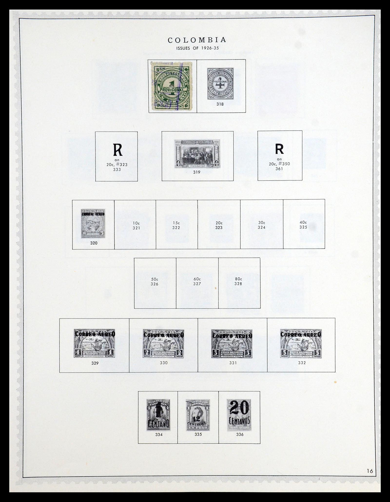 35828 016 - Postzegelverzameling 35828 Colombia en Staten 1859-1971.