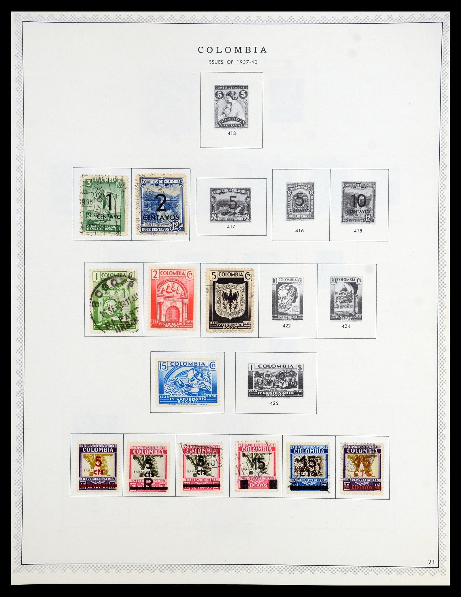 35828 020 - Postzegelverzameling 35828 Colombia en Staten 1859-1971.
