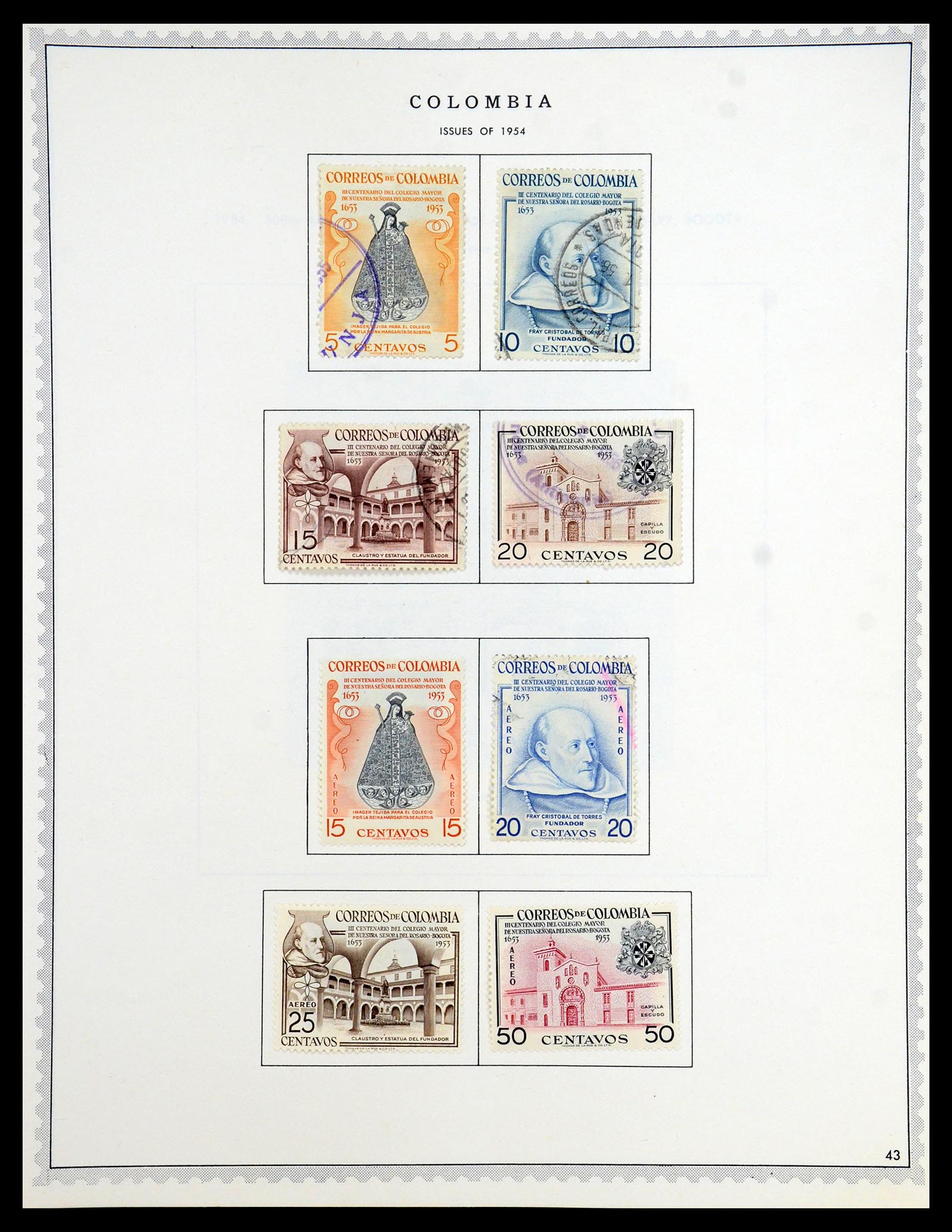 35828 038 - Stamp Collection 35828 Colombia and States 1859-1971.