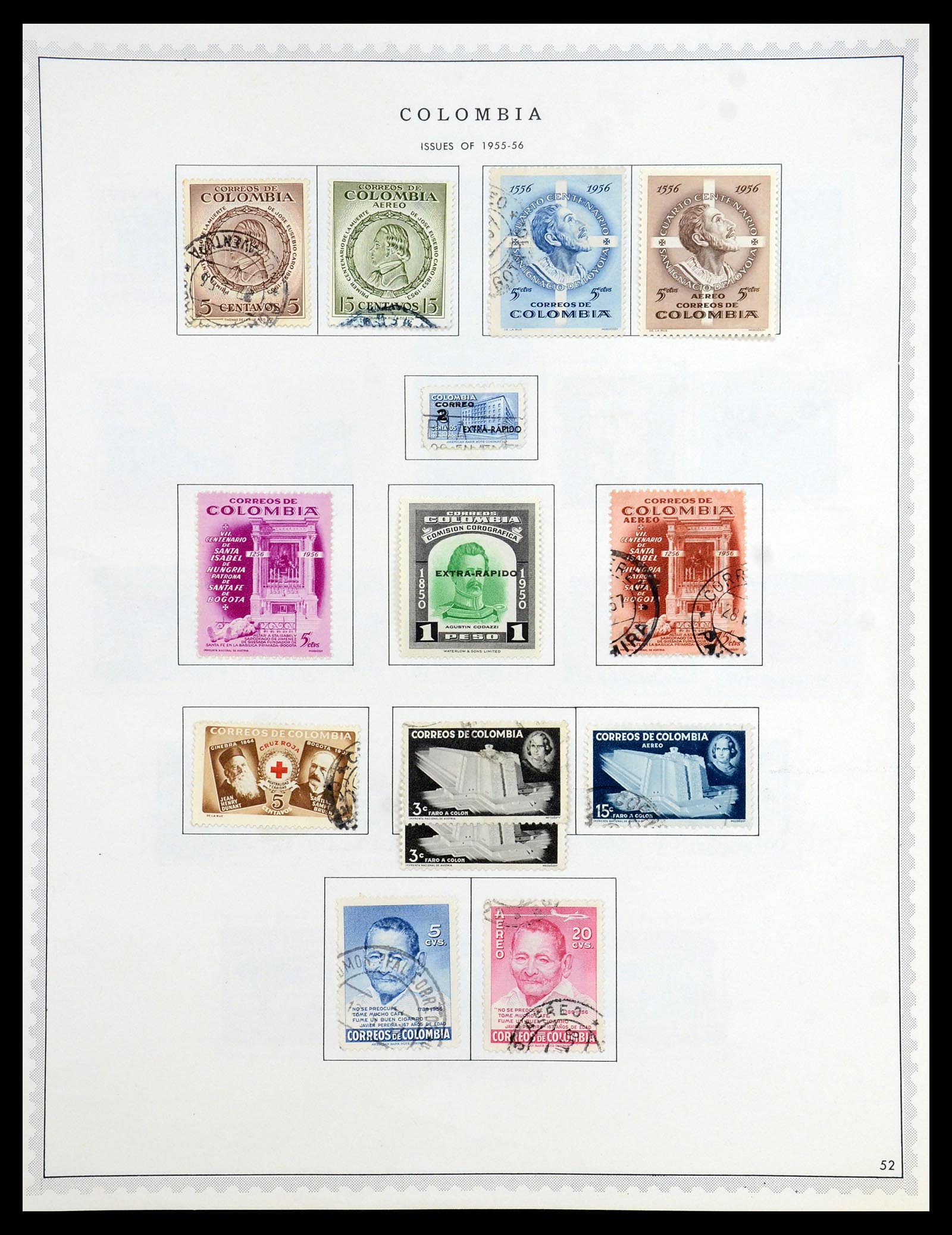 35828 042 - Stamp Collection 35828 Colombia and States 1859-1971.