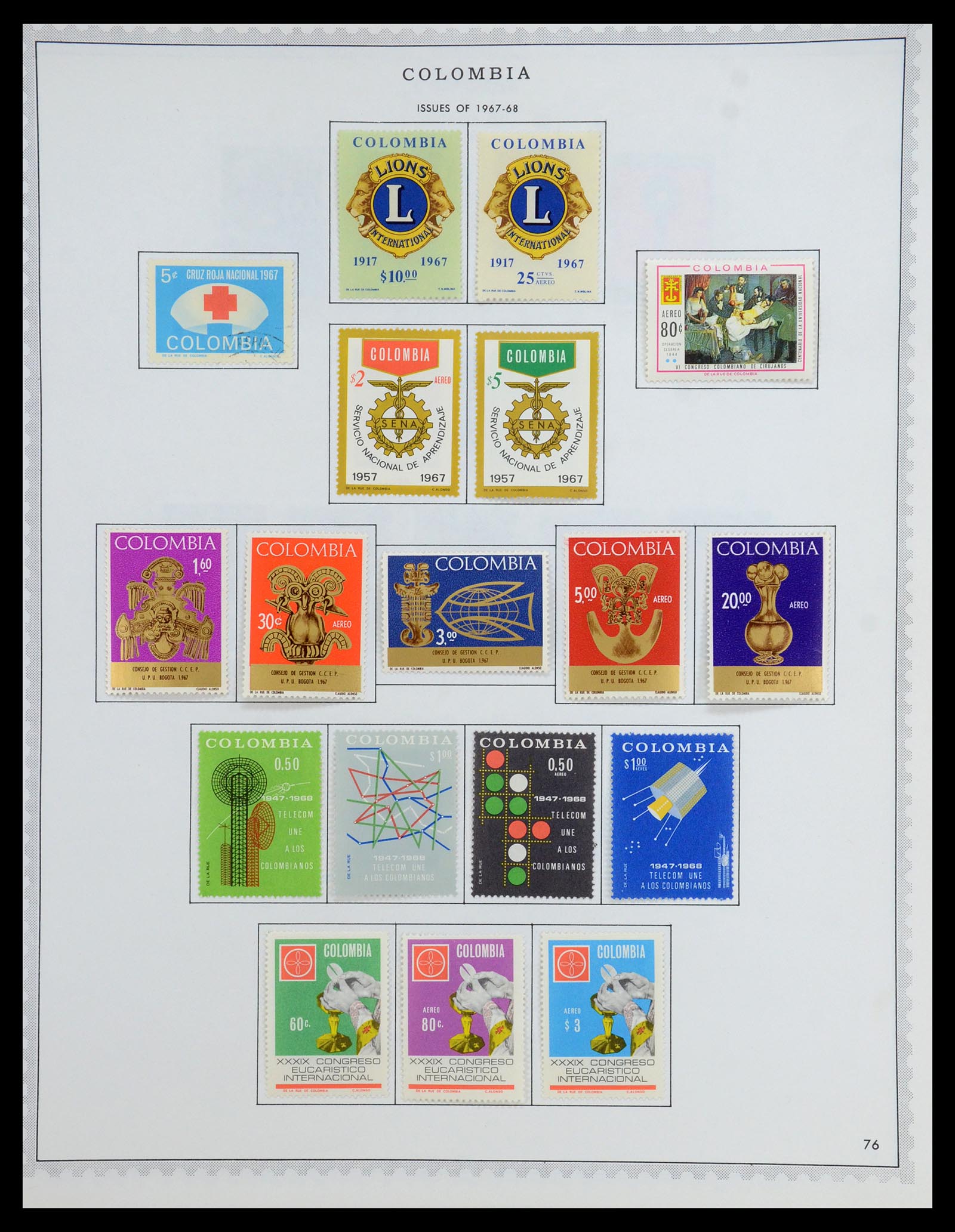 35828 066 - Postzegelverzameling 35828 Colombia en Staten 1859-1971.
