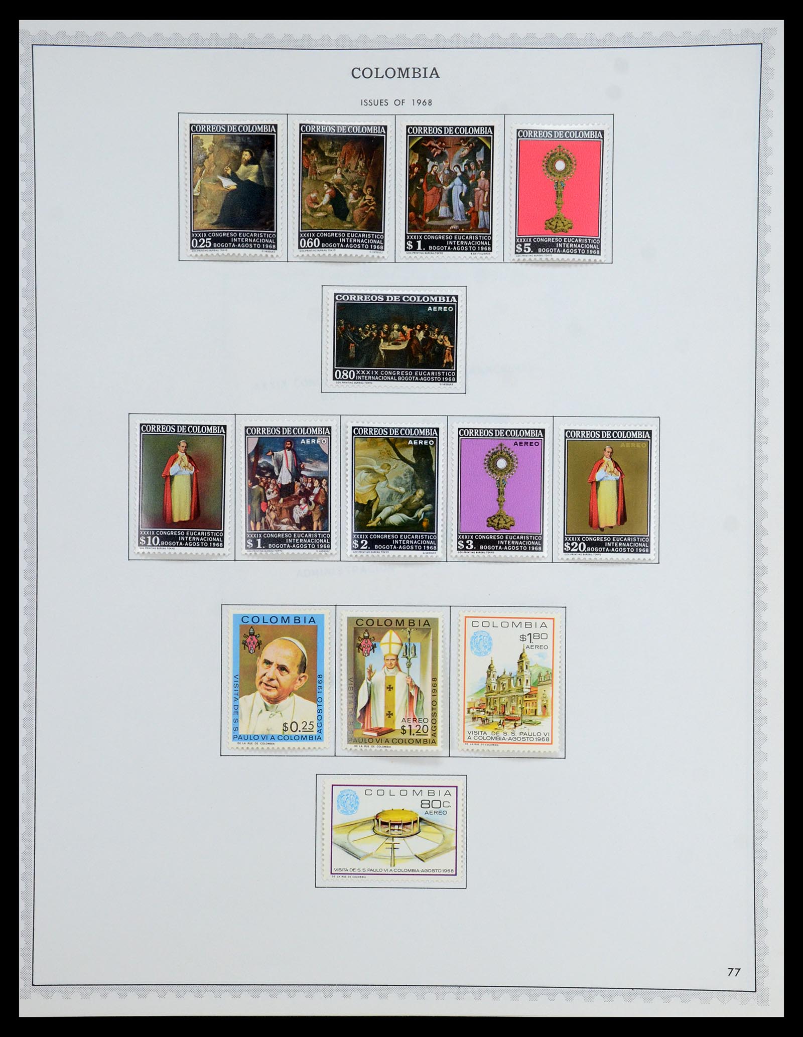 35828 067 - Postzegelverzameling 35828 Colombia en Staten 1859-1971.